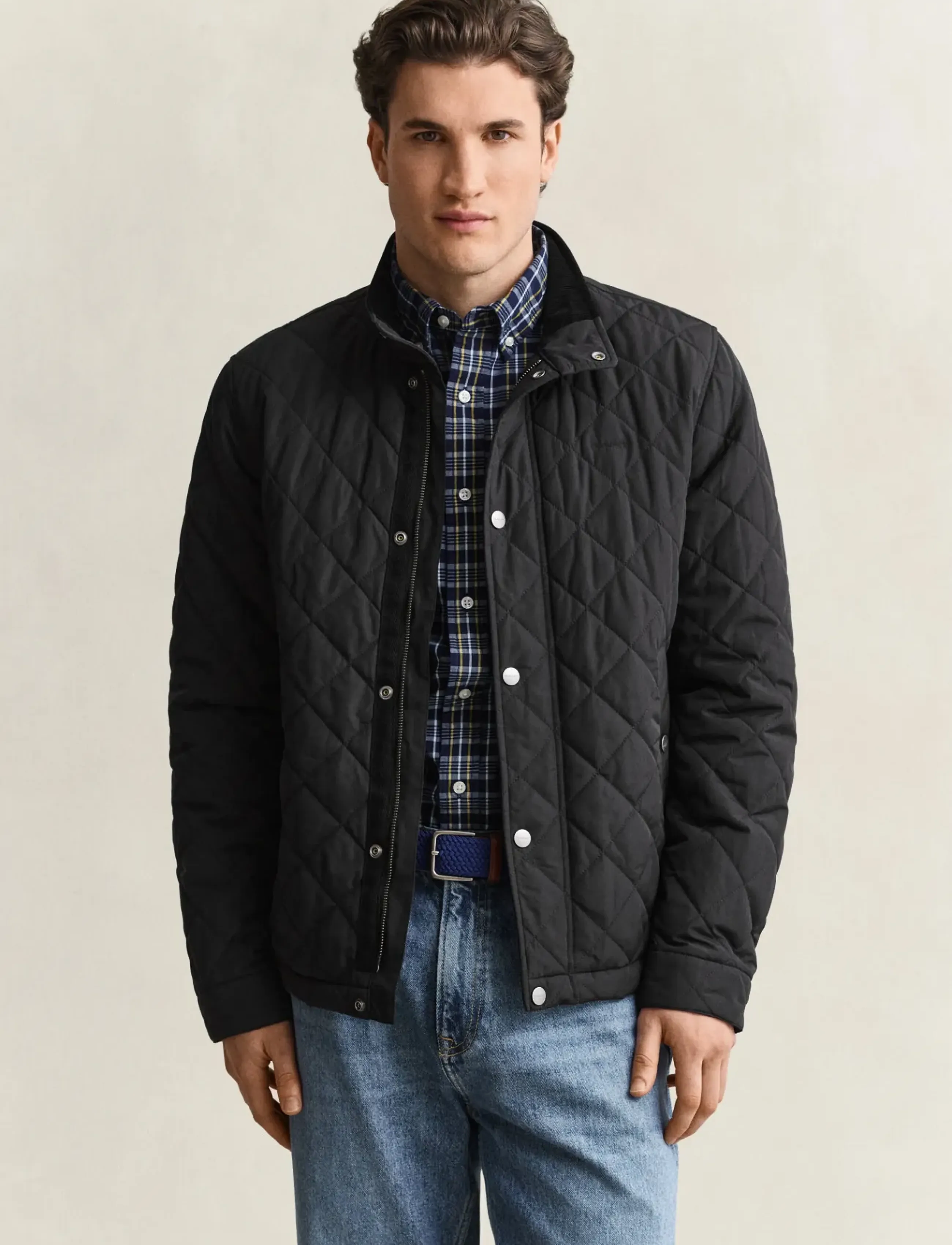 Gant Quilted Jacket - Overtøj - BLACK / black