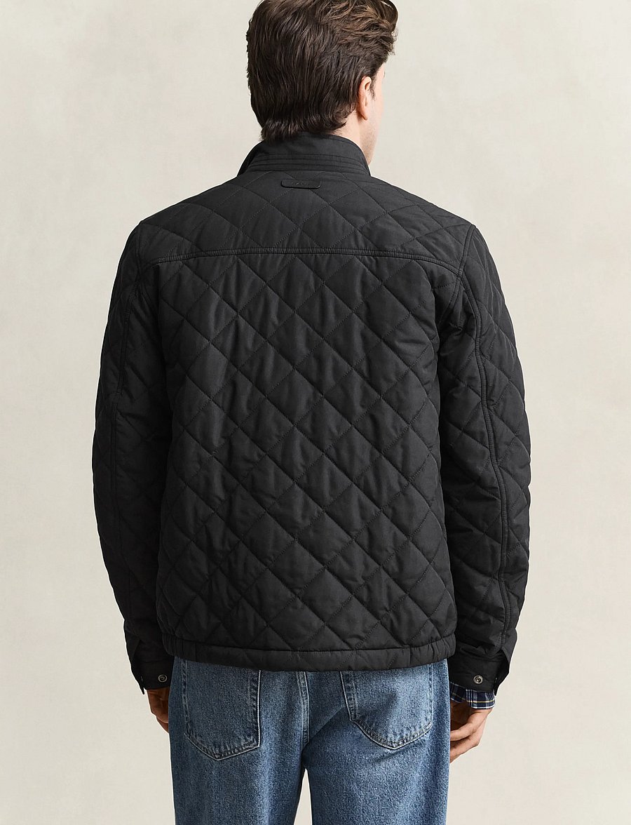 Gant - Quilted Jacket - efterårsjakker - black - 1