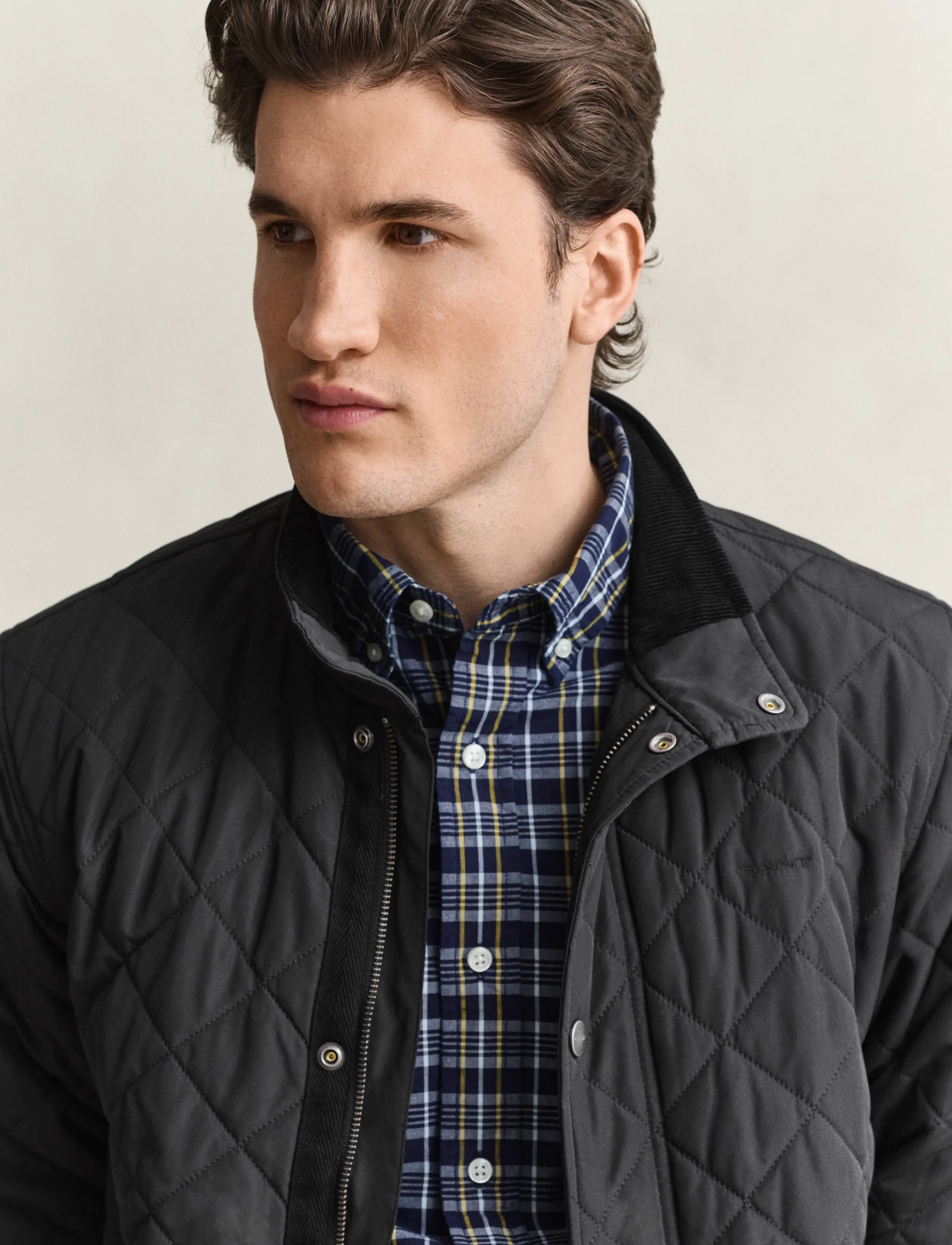 Gant - Quilted Jacket - fall jackets - black - 2