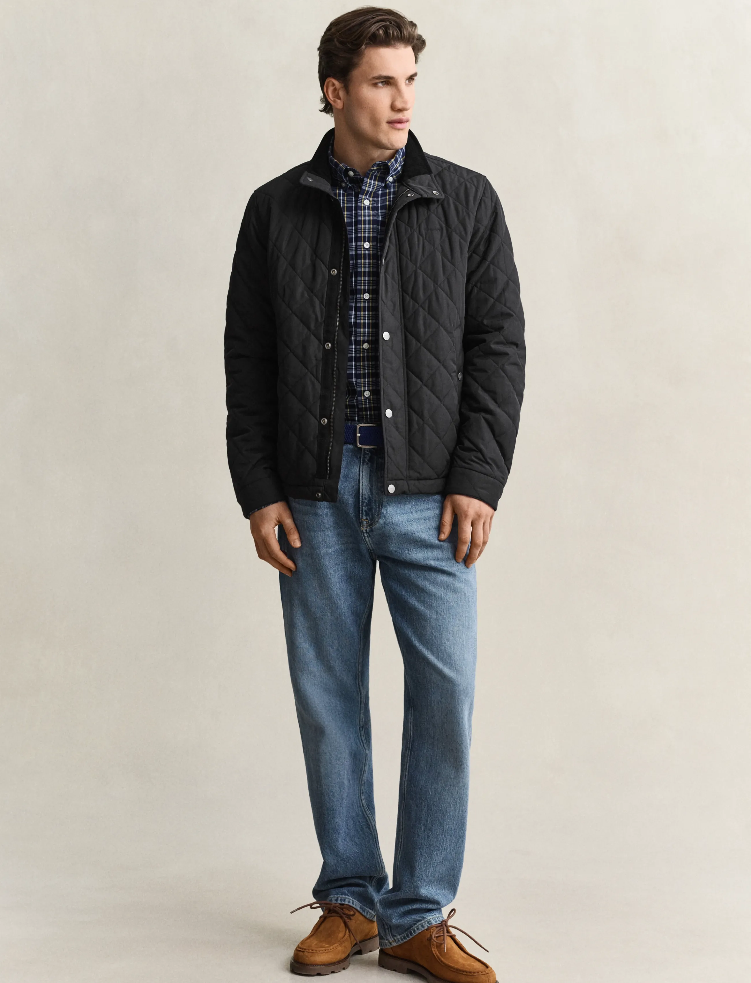 Gant - Quilted Jacket - fall jackets - black - 3