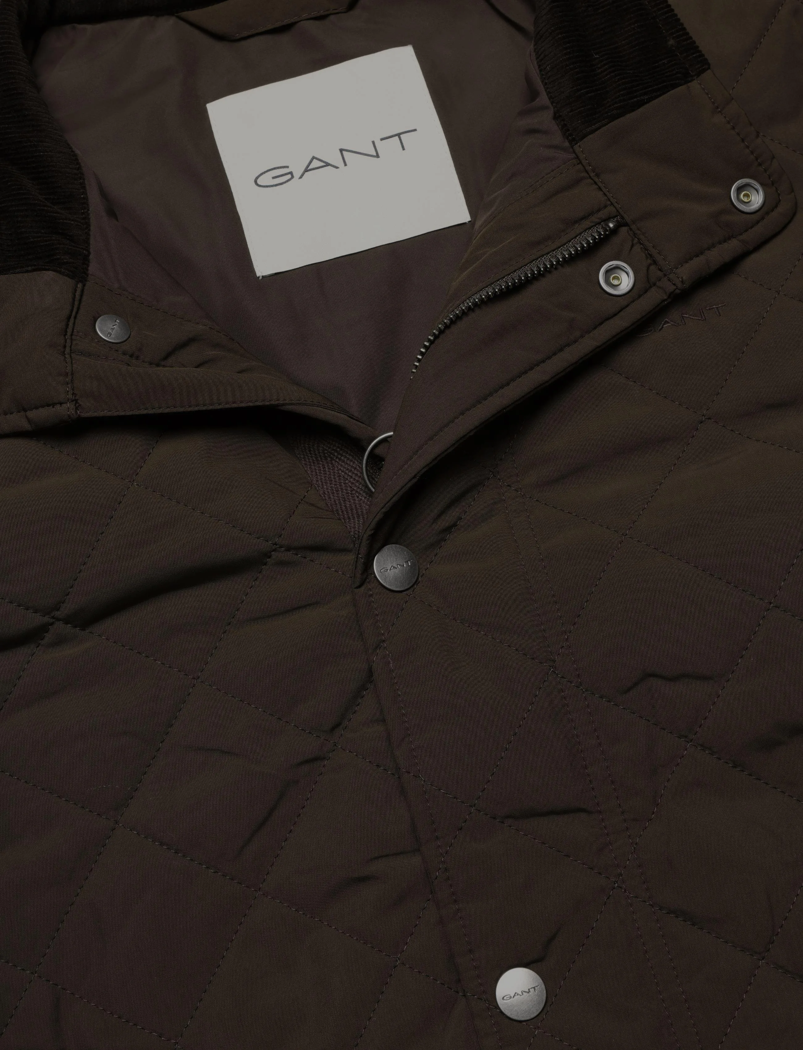Gant - Quilted Jacket - kevadjoped - black brown - 2