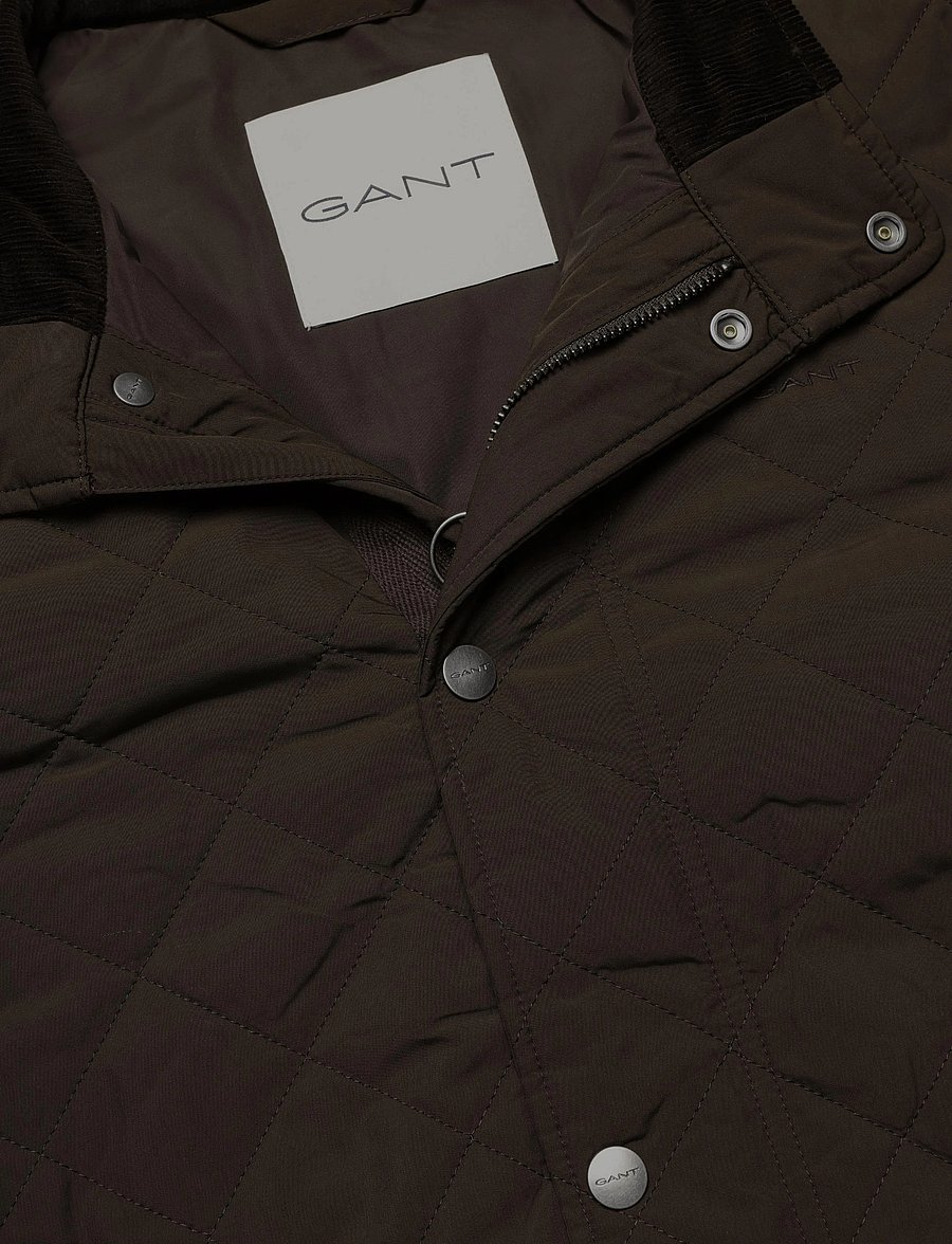 Gant - Quilted Jacket - kevadjoped - black brown - 2
