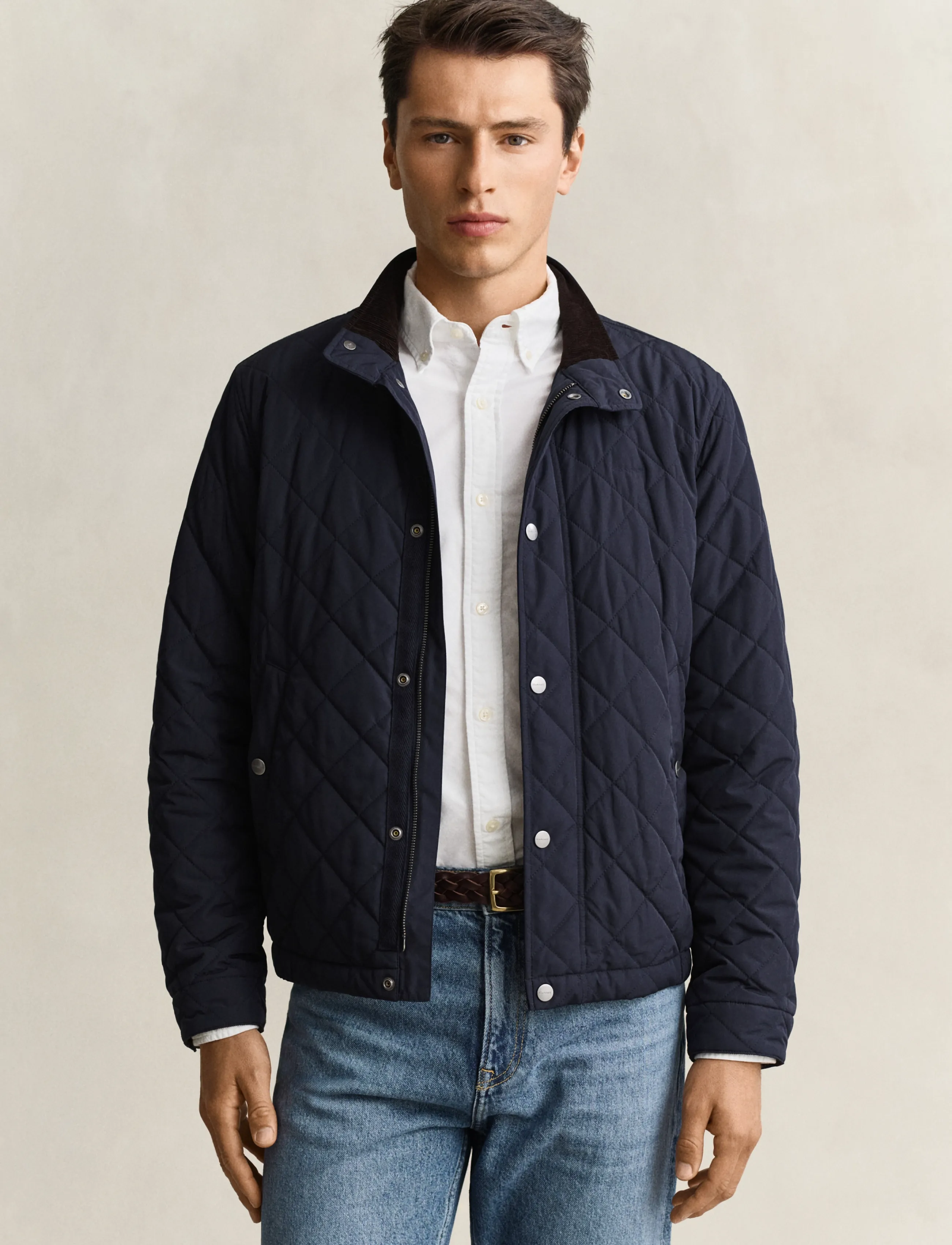 Gant Quilted Jacket, XL, Navy, Jakker > Quiltede Jakker, Herre