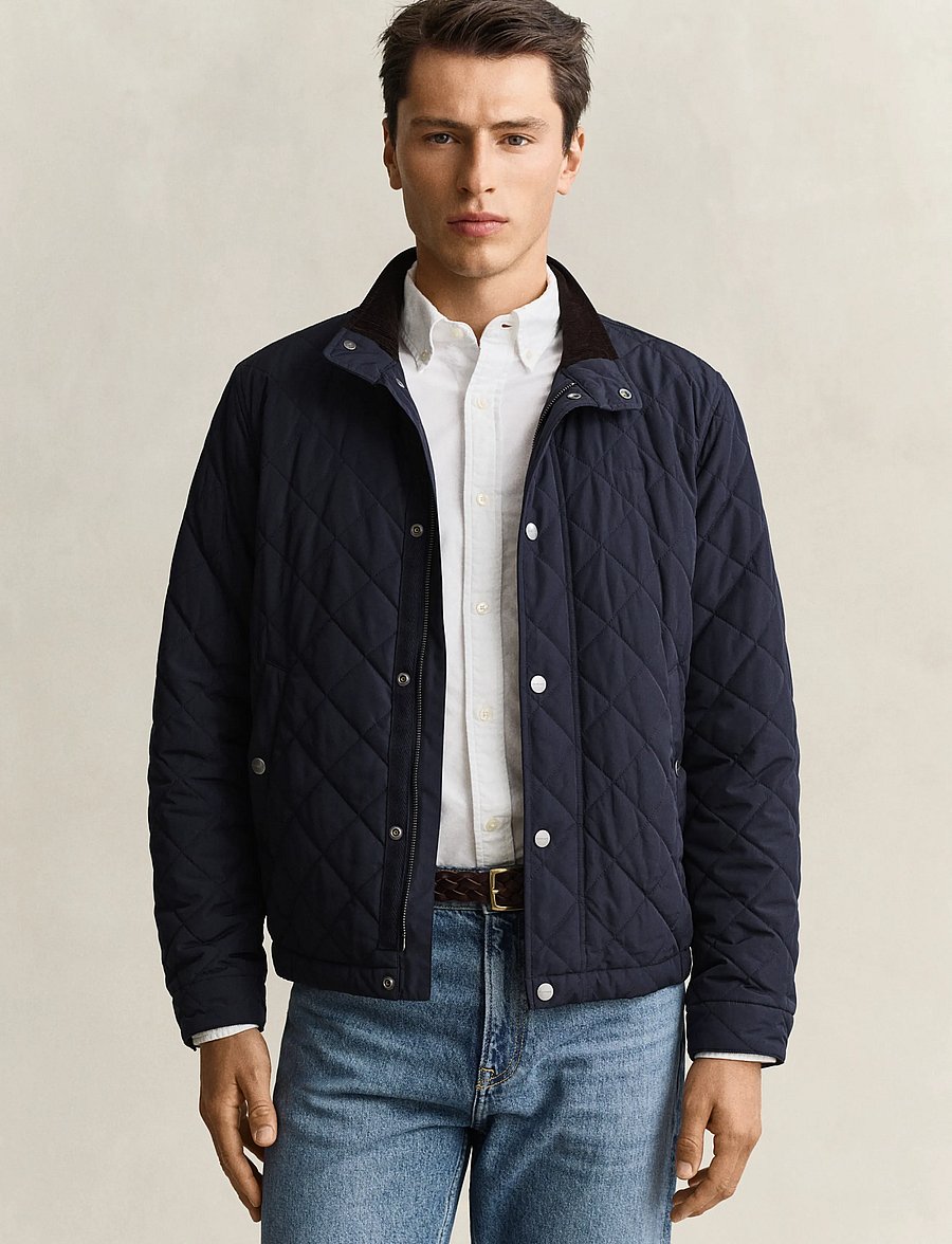 Gant - Quilted Jacket - vårjackor - evening blue - 0