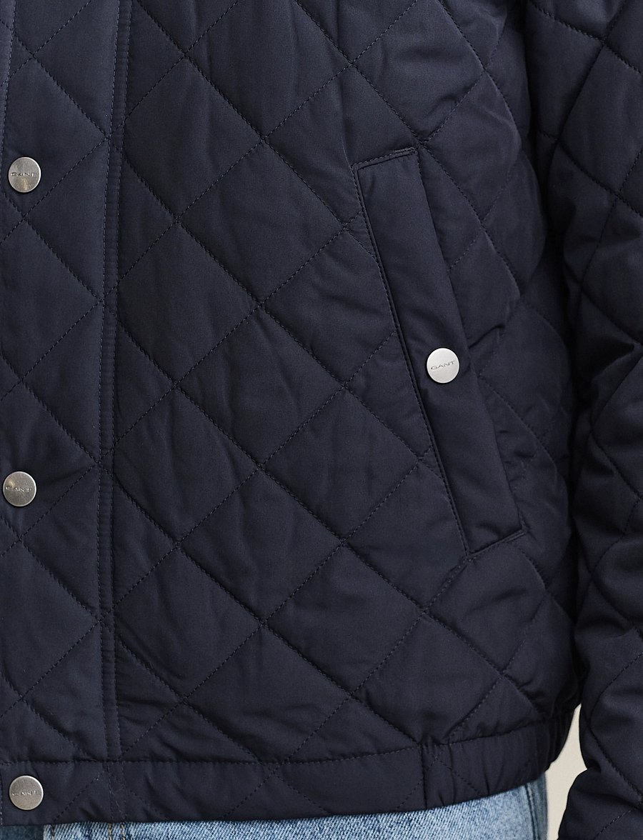 Gant - Quilted Jacket - efterårsjakker - evening blue - 3
