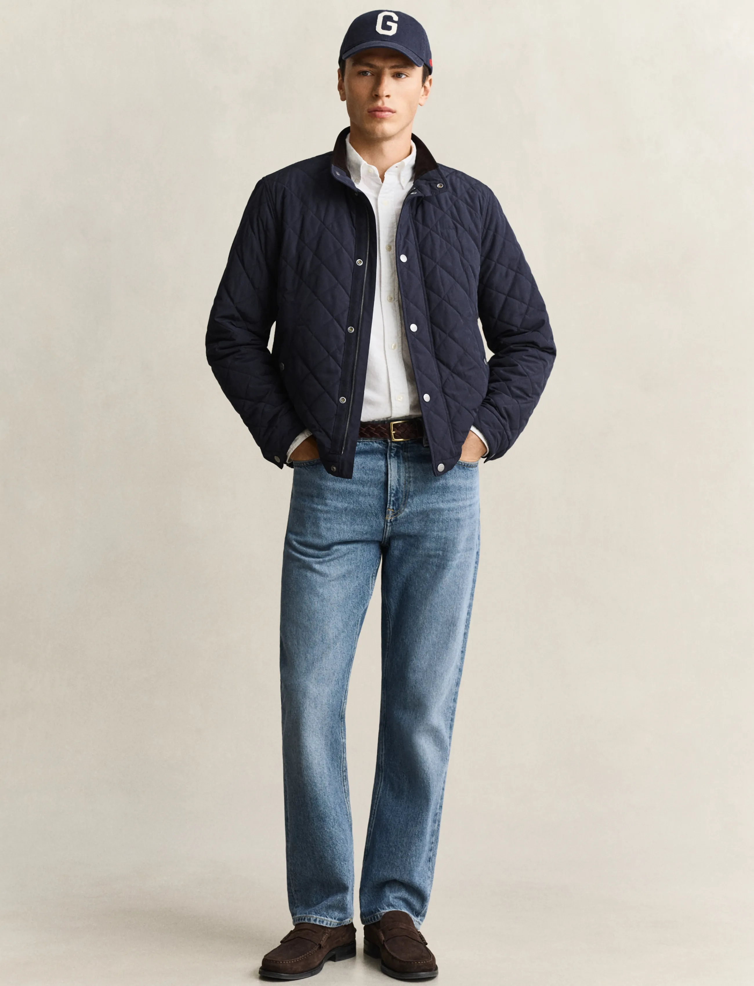 Gant - Quilted Jacket - vårjackor - evening blue - 4