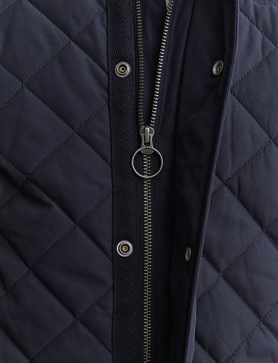 Gant - Quilted Jacket - efterårsjakker - evening blue - 5