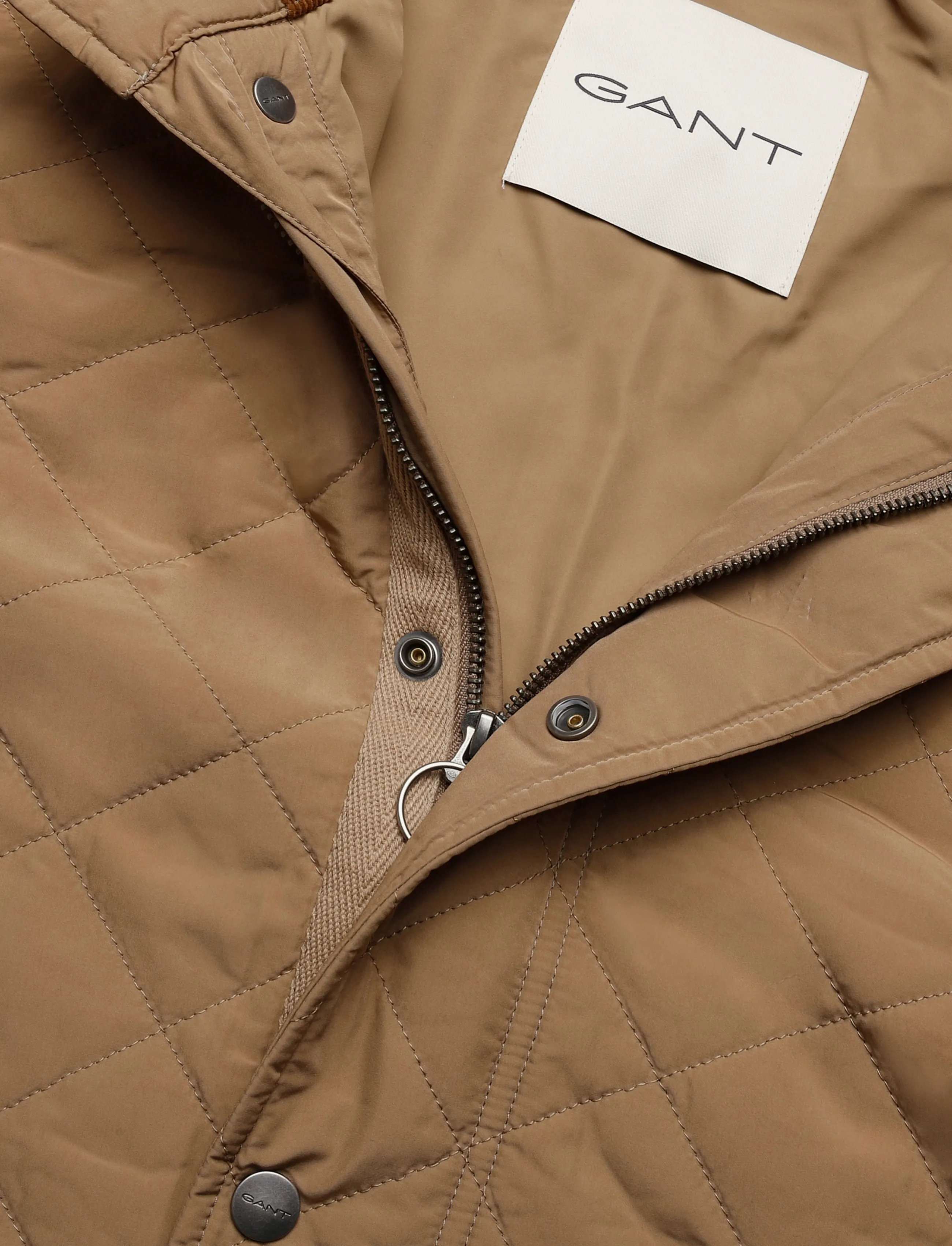 Gant - Quilted Jacket - fall jackets - light taupe - 2