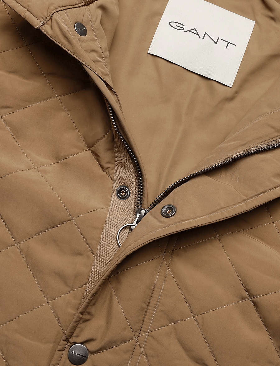 Gant - Quilted Jacket - efterårsjakker - light taupe - 2