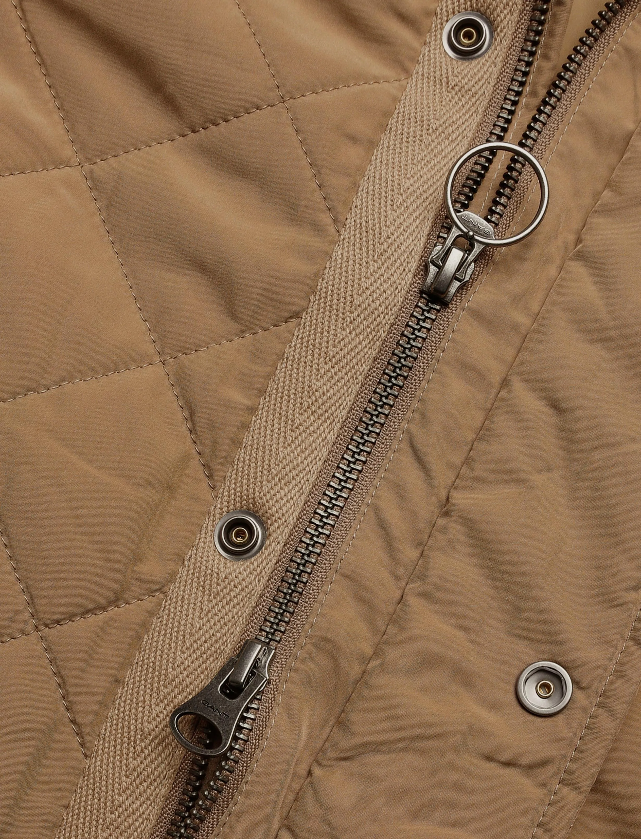 Gant - Quilted Jacket - fall jackets - light taupe - 3