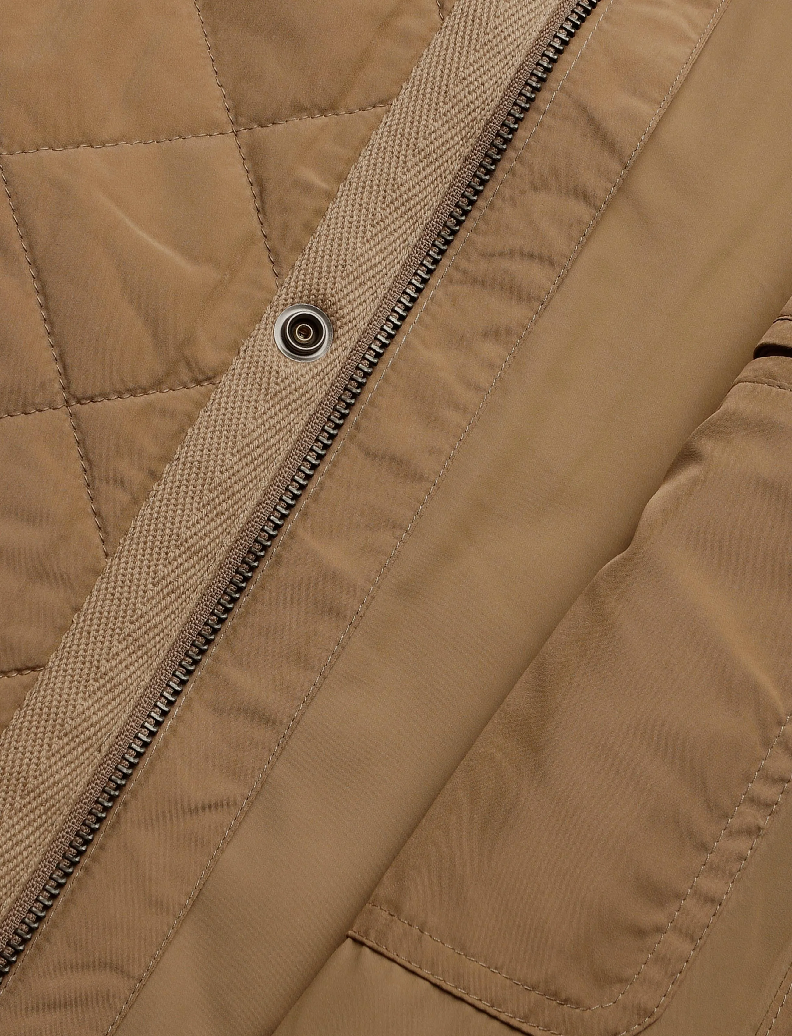 Gant - Quilted Jacket - fall jackets - light taupe - 4