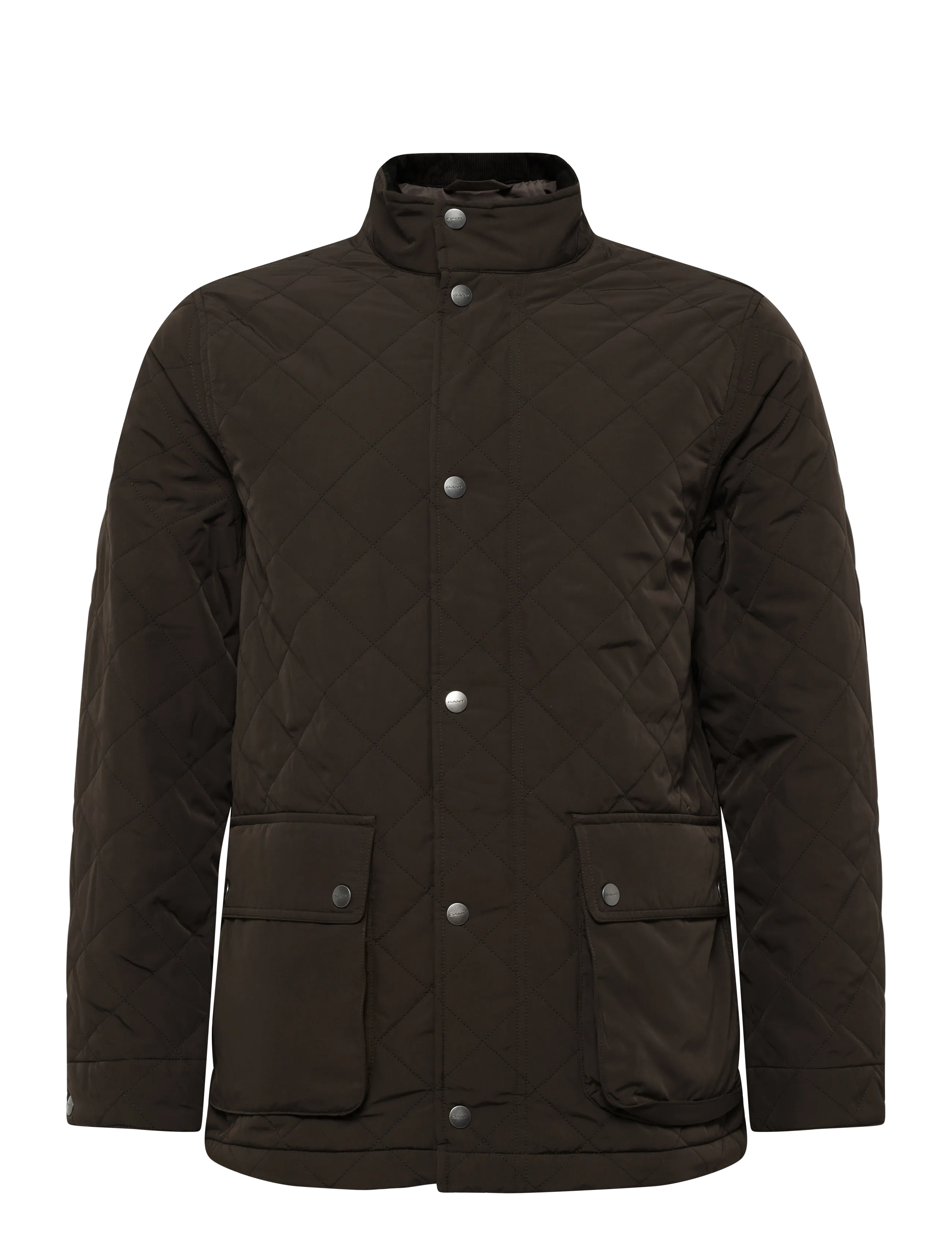 Gant Quilted Mid Jacket - Inspiration - BLACK BROWN / brown