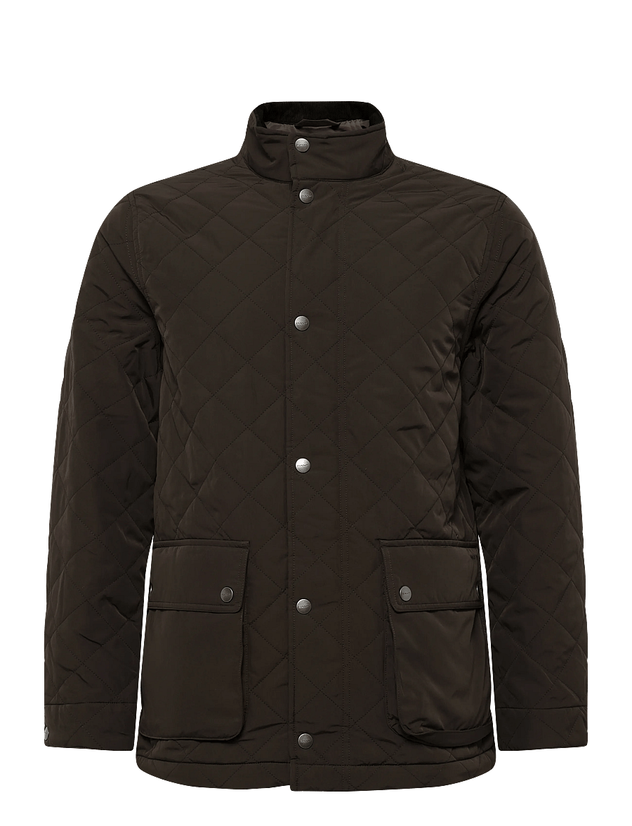 Gant - Quilted Mid Jacket - tepitud jakid - black brown - 0