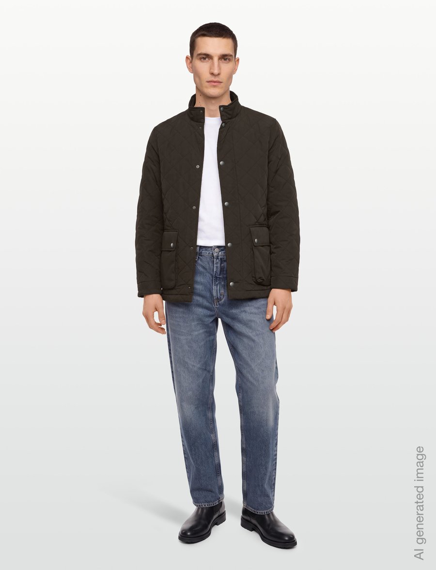 Gant - Quilted Mid Jacket - gesteppt - black brown - 0
