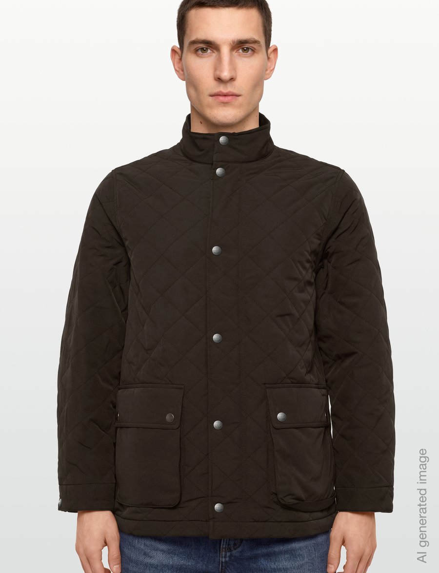 Gant - Quilted Mid Jacket - gesteppt - black brown - 3