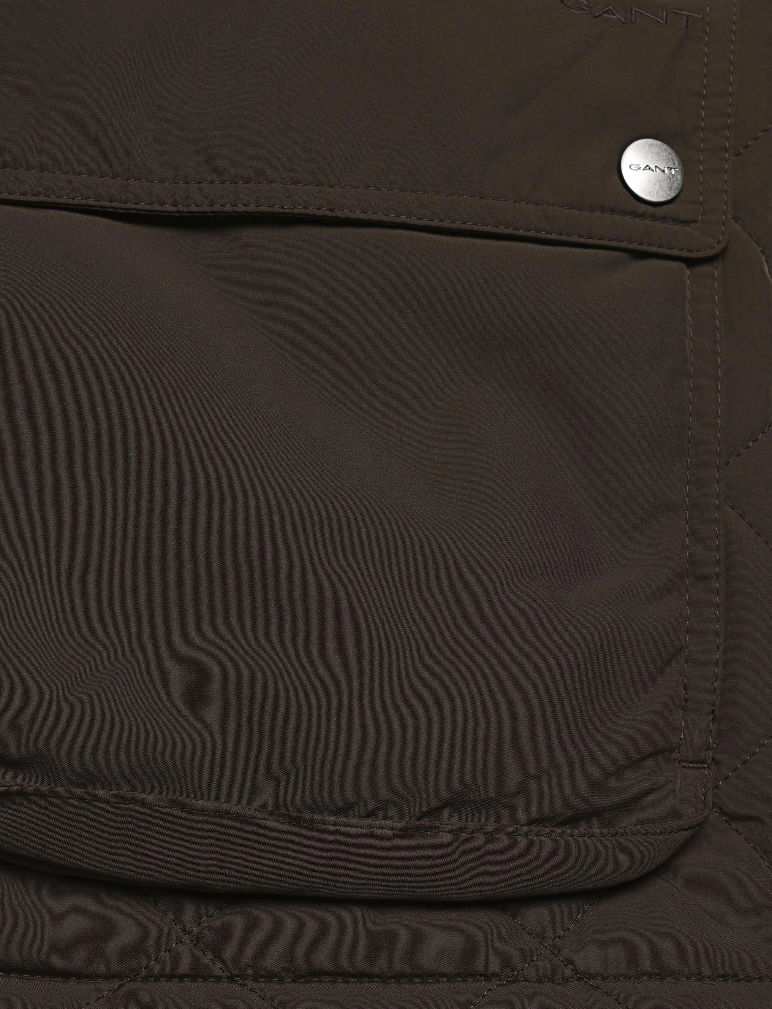 Gant - Quilted Mid Jacket - quilted jackets - black brown - 3