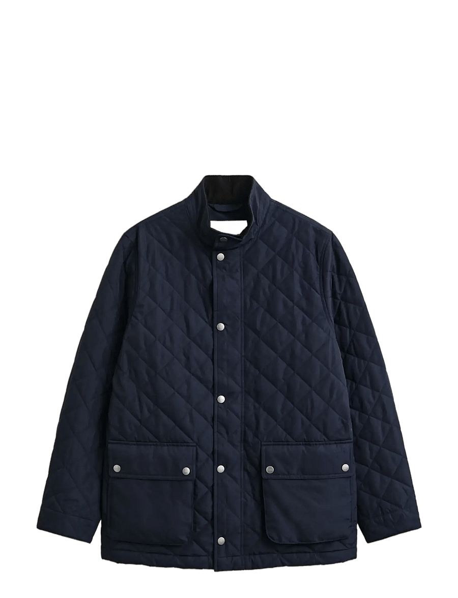Gant - Quilted Mid Jacket - quiltede - evening blue - 1