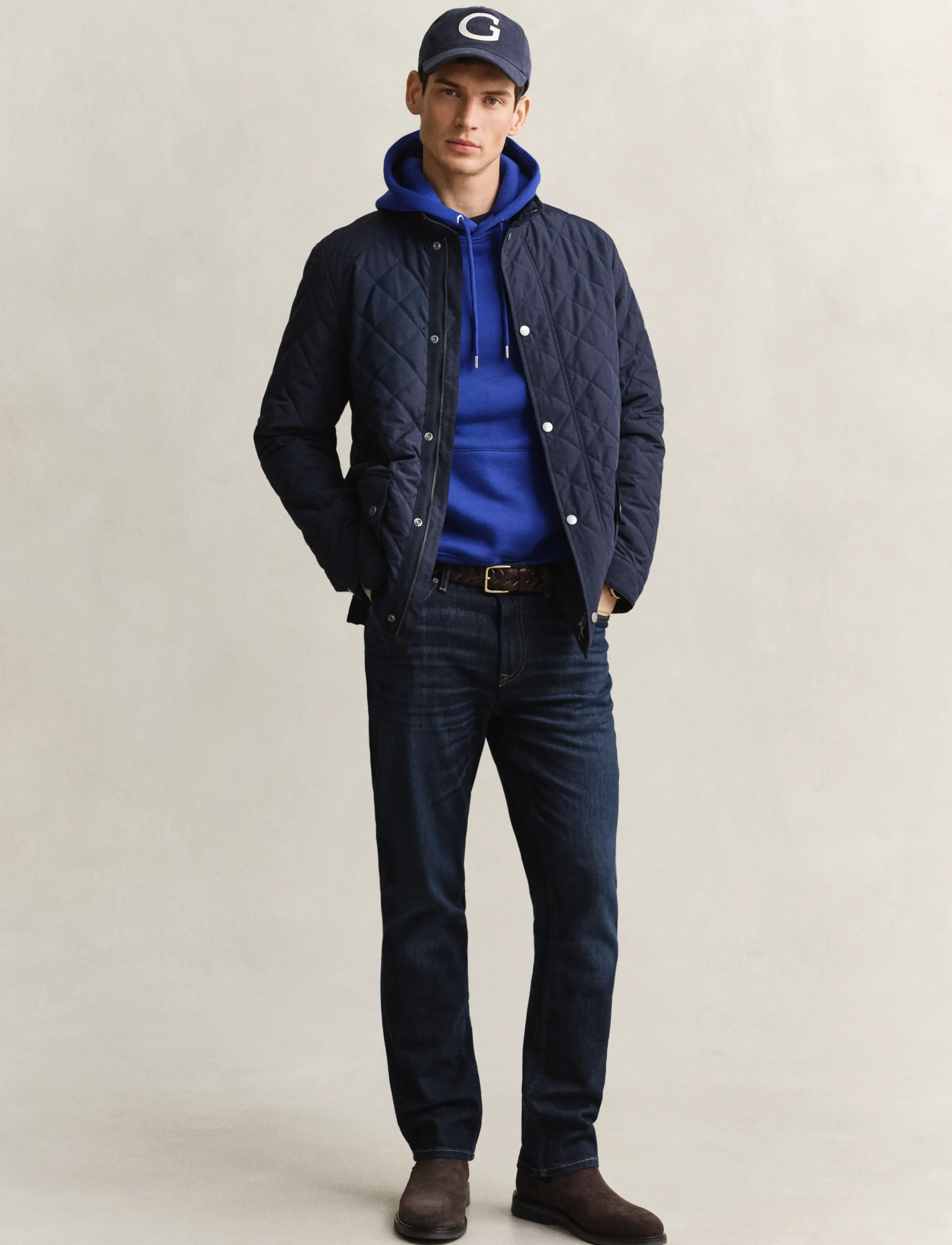 Gant - Quilted Mid Jacket - evening blue - 4