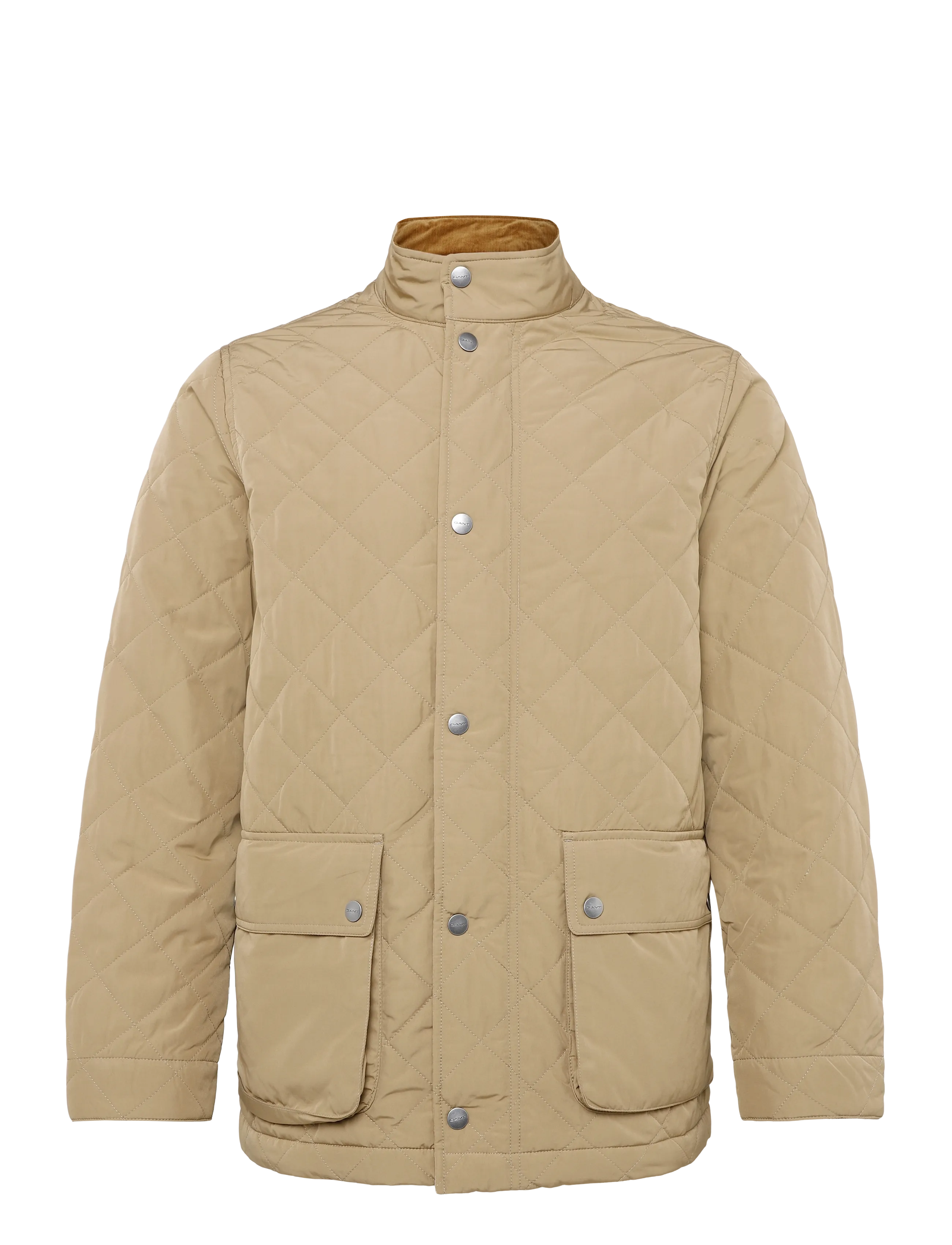 Gant - Quilted Mid Jacket - quilted jackets - light taupe - 1