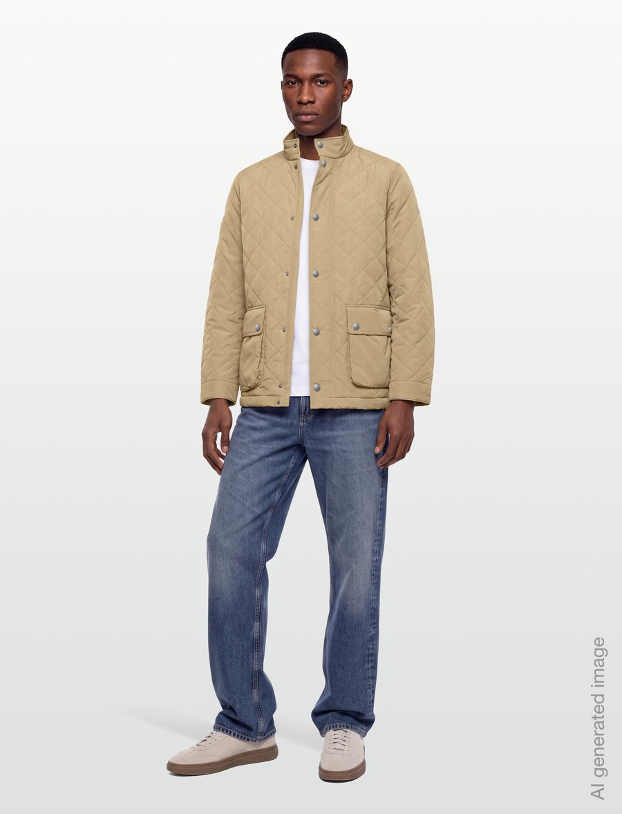 Gant - Quilted Mid Jacket - quiltede - light taupe - 0
