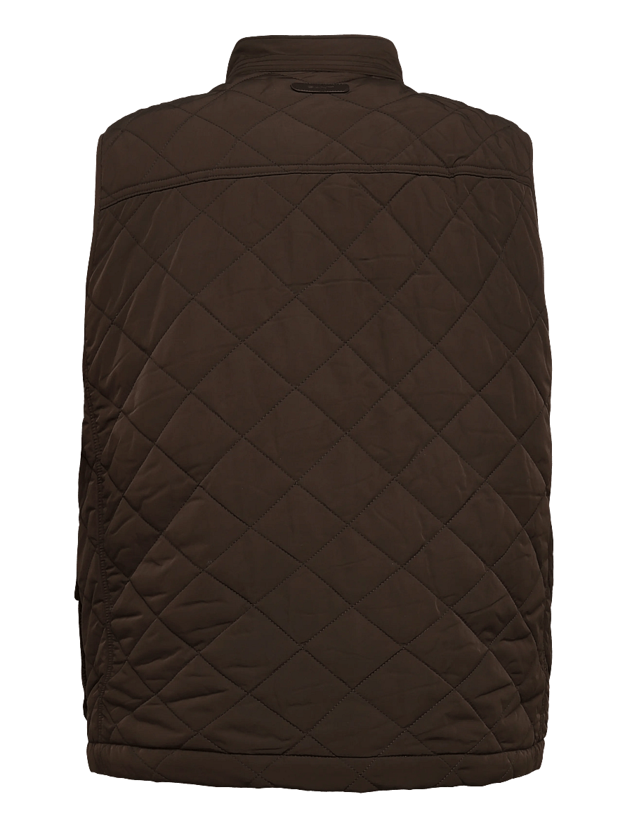 Gant - Quilted Vest - västar - black brown - 1