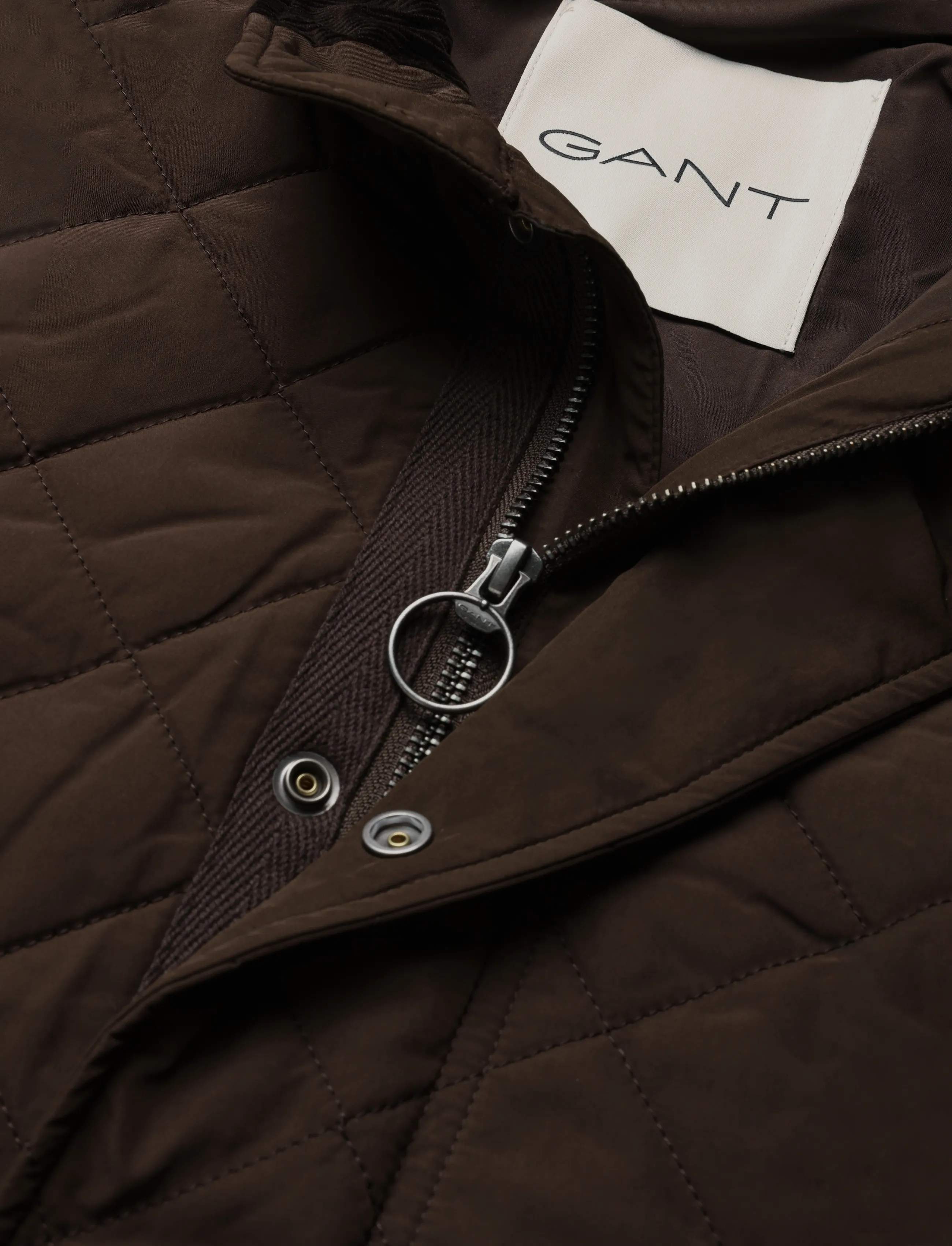 Gant - Quilted Vest - västar - black brown - 2