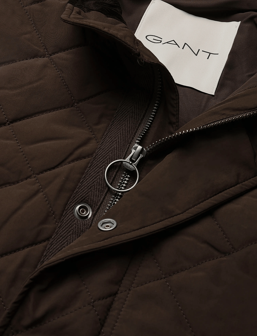 Gant - Quilted Vest - västar - black brown - 2