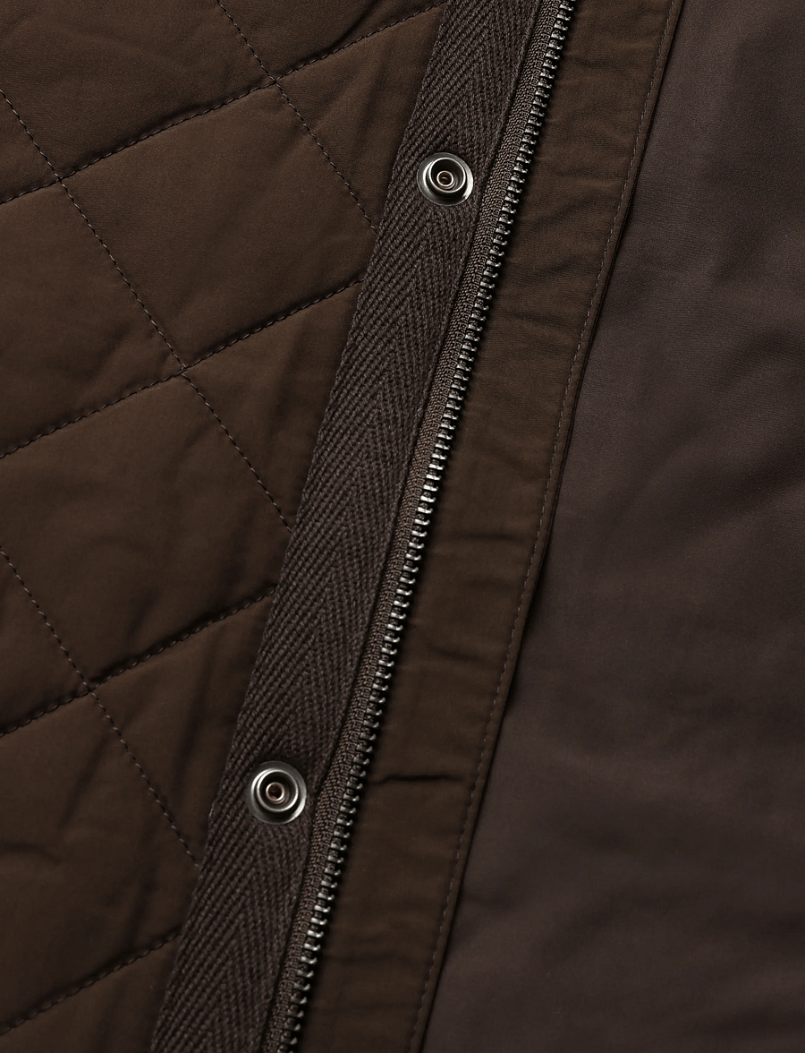 Gant - Quilted Vest - västar - black brown - 4
