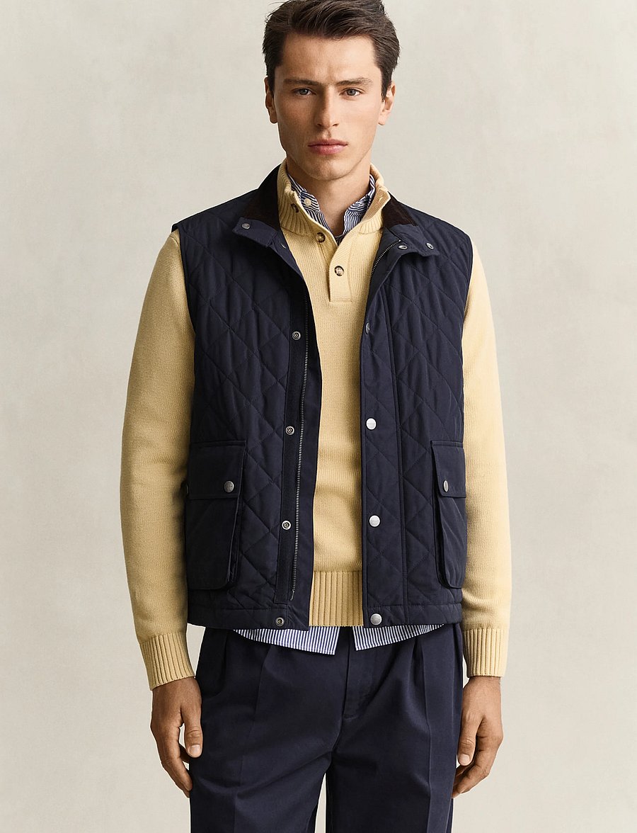 Gant - Quilted Vest - westen - evening blue - 0