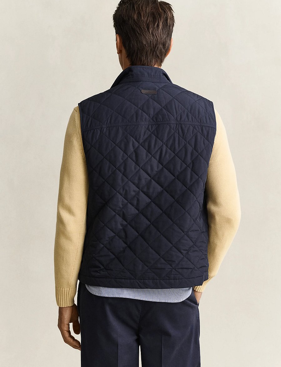 Gant - Quilted Vest - westen - evening blue - 2