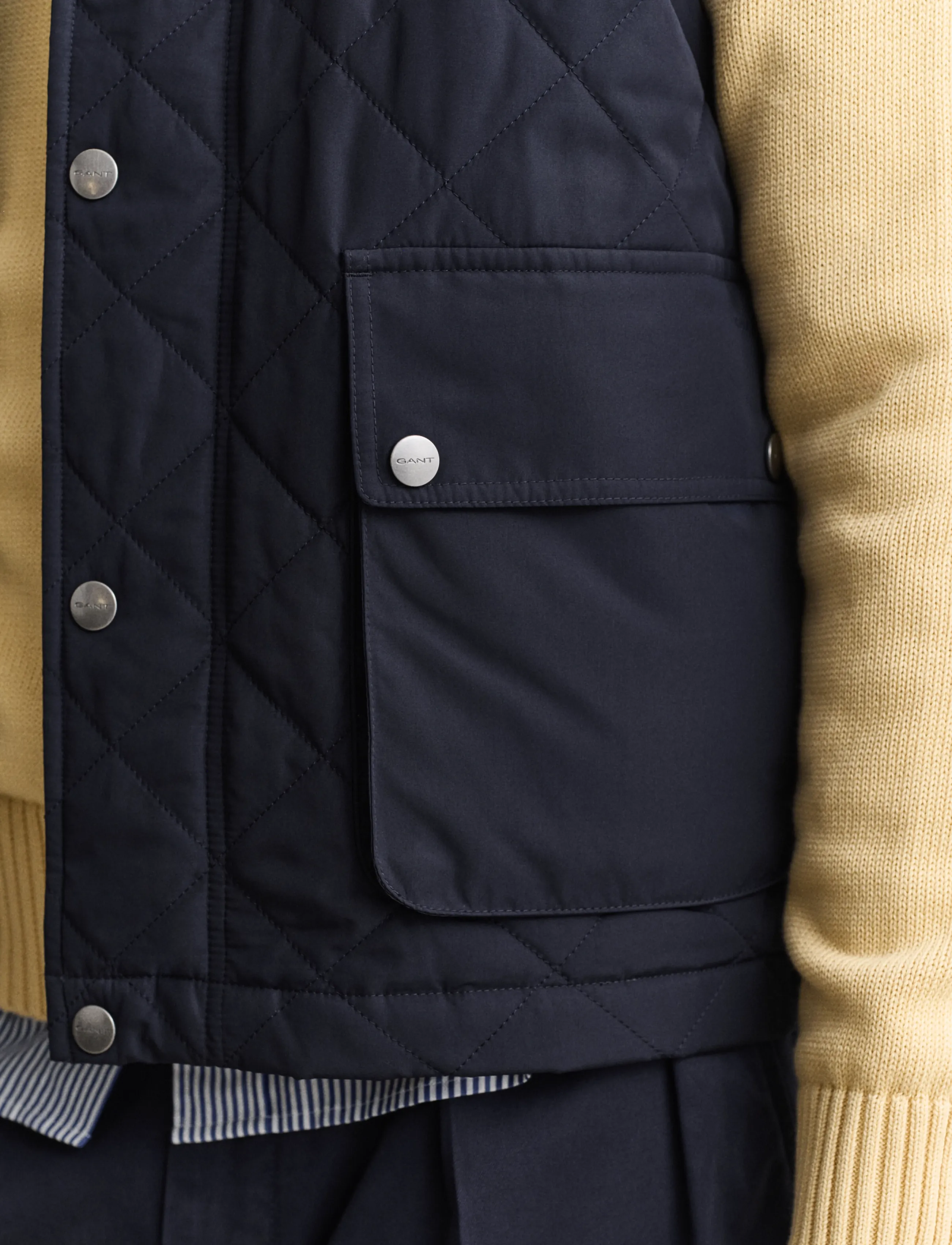 Gant - Quilted Vest - westen - evening blue - 3