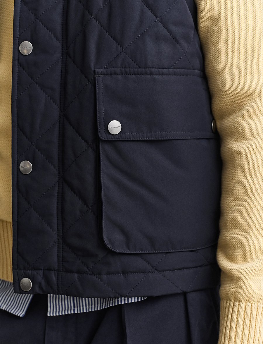 Gant - Quilted Vest - westen - evening blue - 3