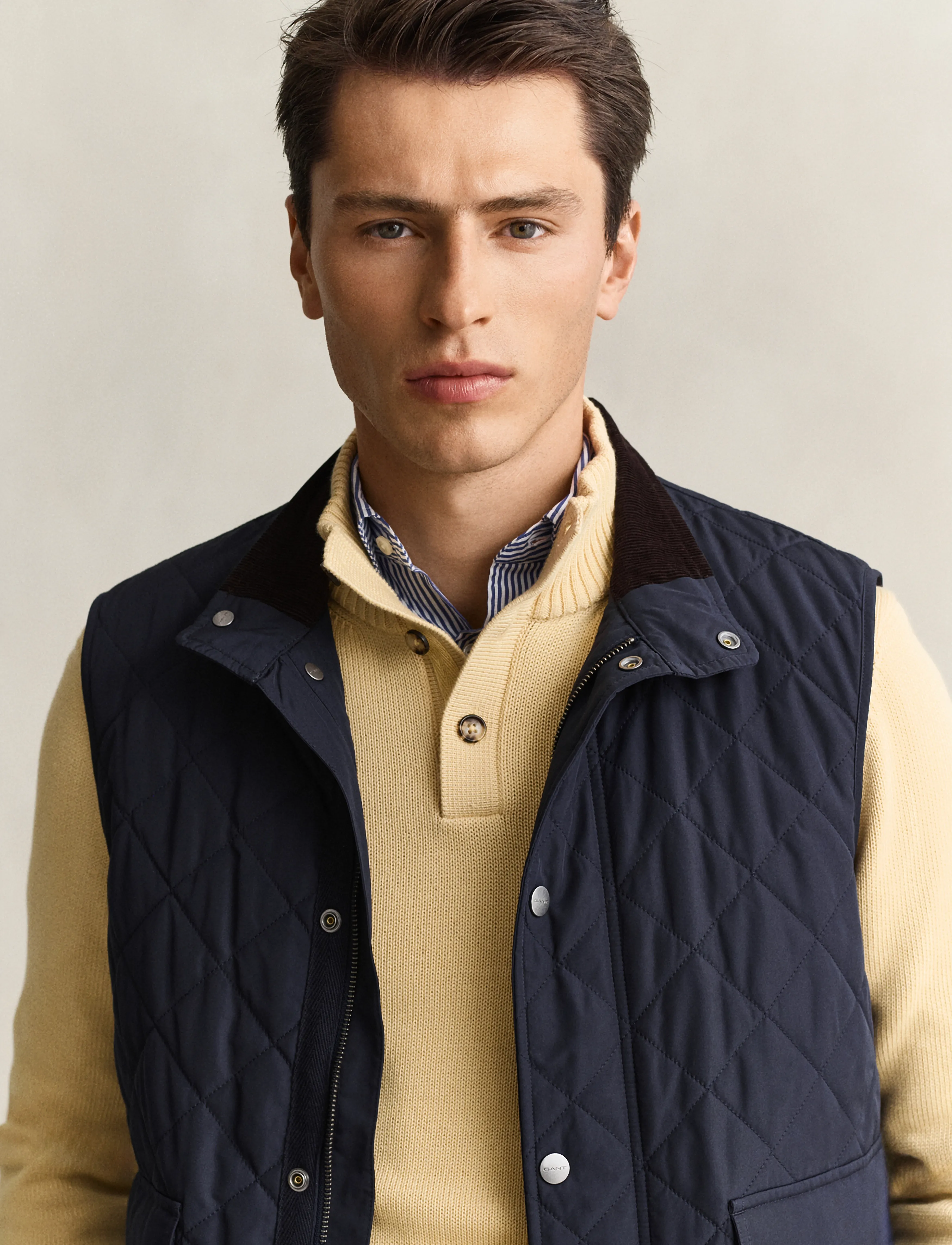 Gant - Quilted Vest - västar - evening blue - 5