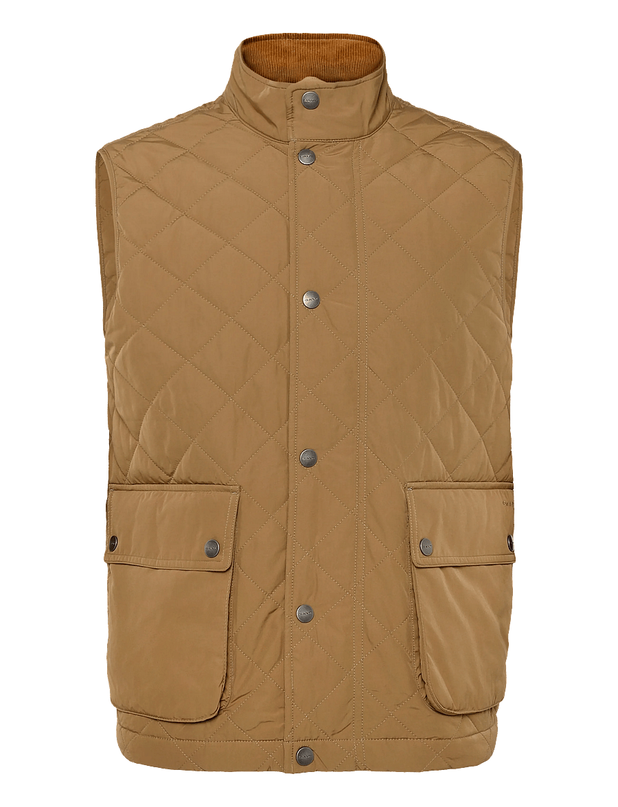 Gant - Quilted Vest - veste - light taupe - 0