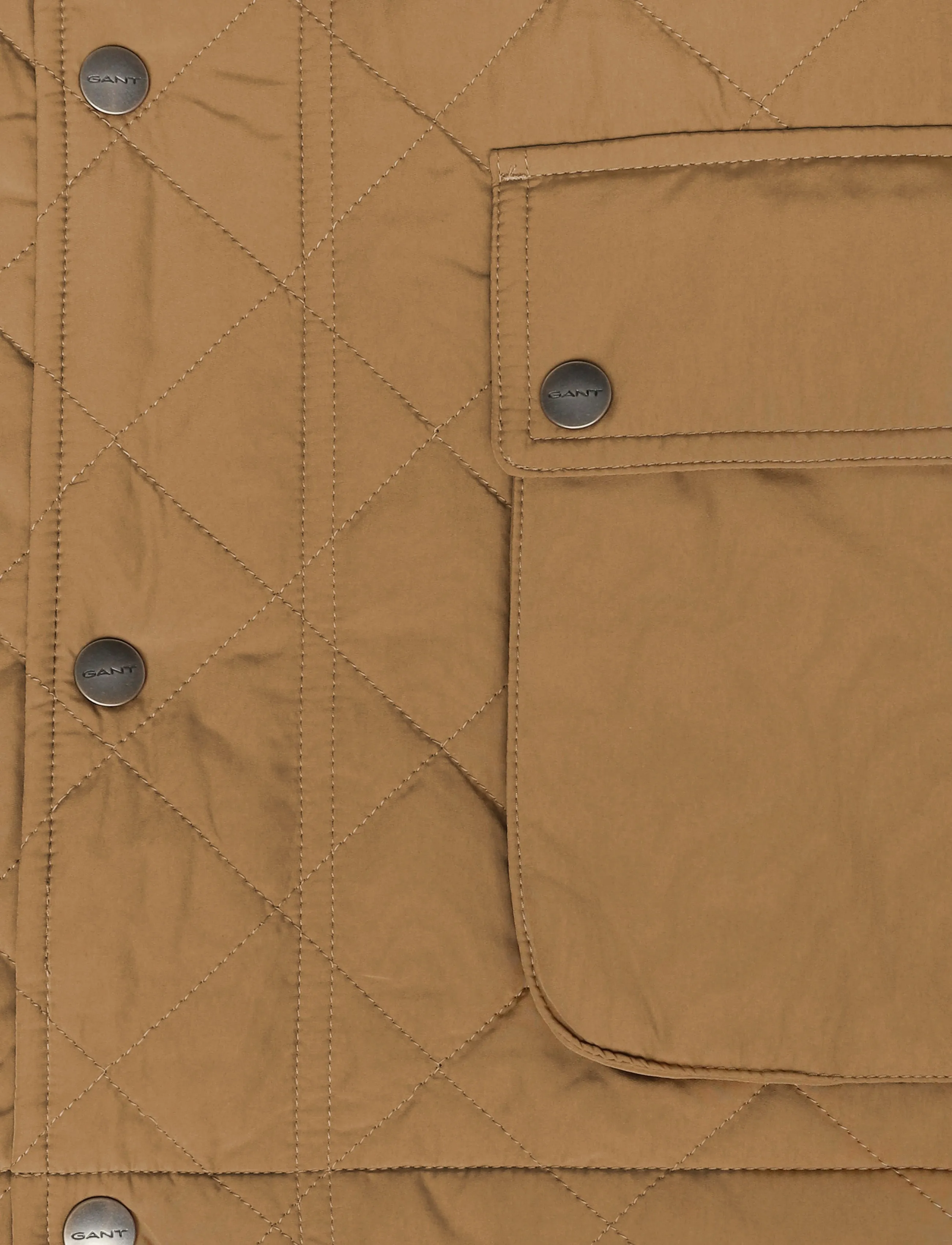 Gant - Quilted Vest - vests - light taupe - 3