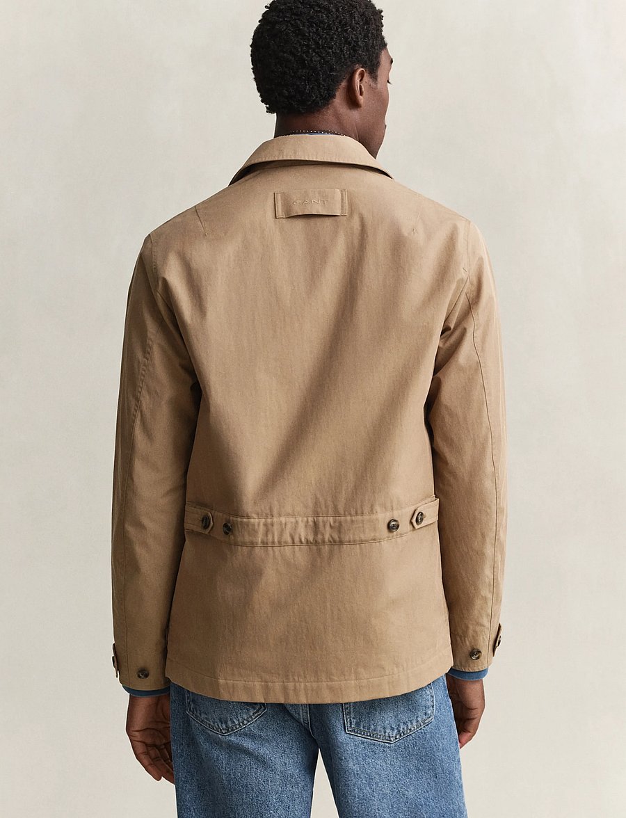 Gant - COTTON BLEND BARN JACKET - vindjakker - light taupe - 4