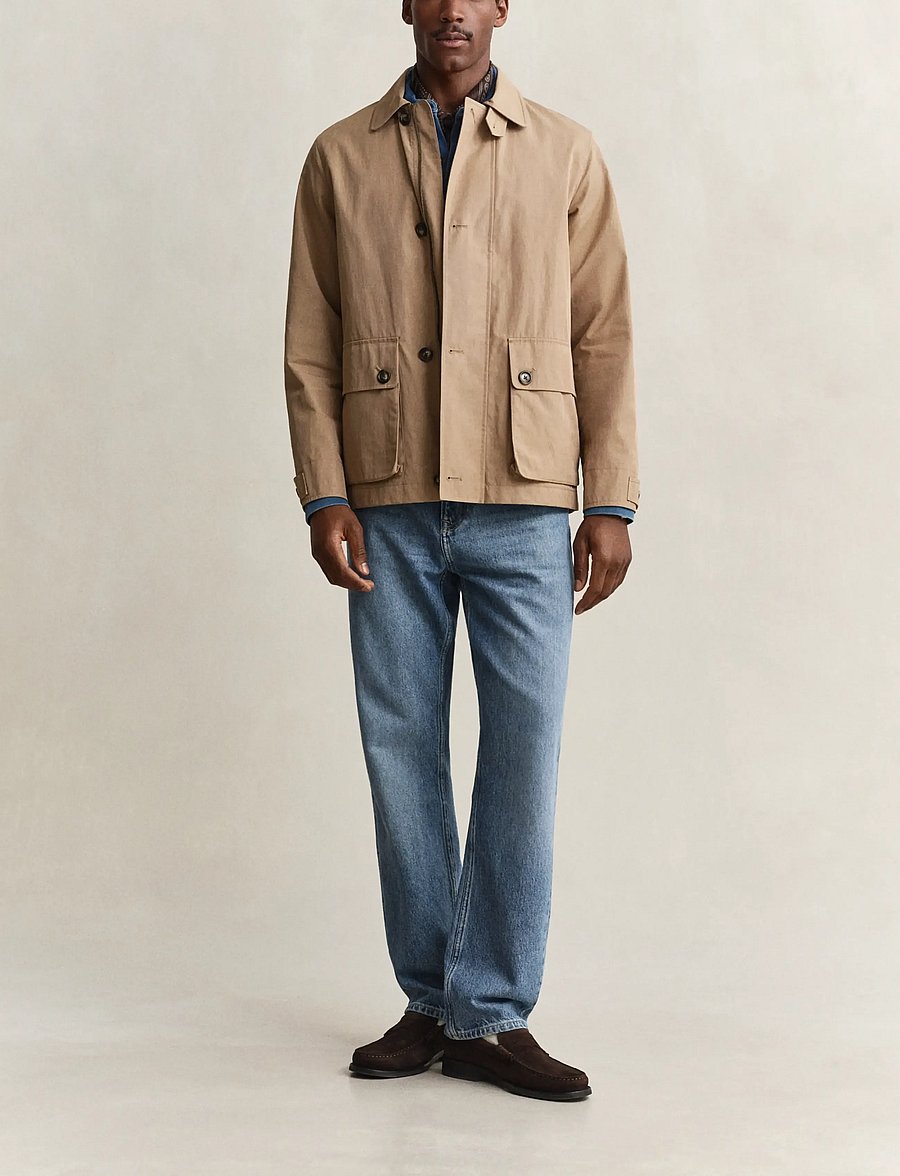 Gant - COTTON BLEND BARN JACKET - vindjakker - light taupe - 5