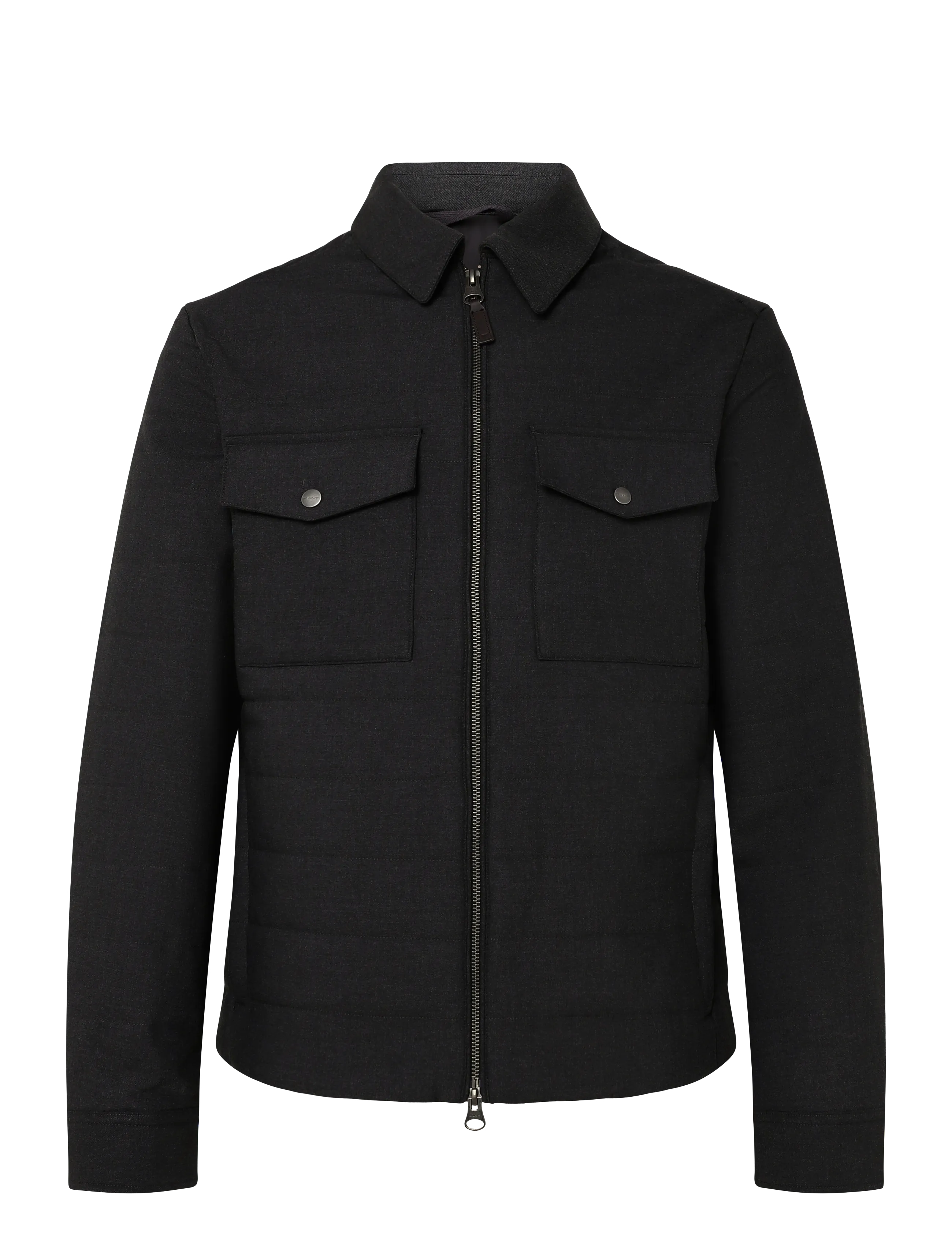 Gant INSULATED FLANNEL JACKET - Jakker - DUSKY ANTHRACITE / grey