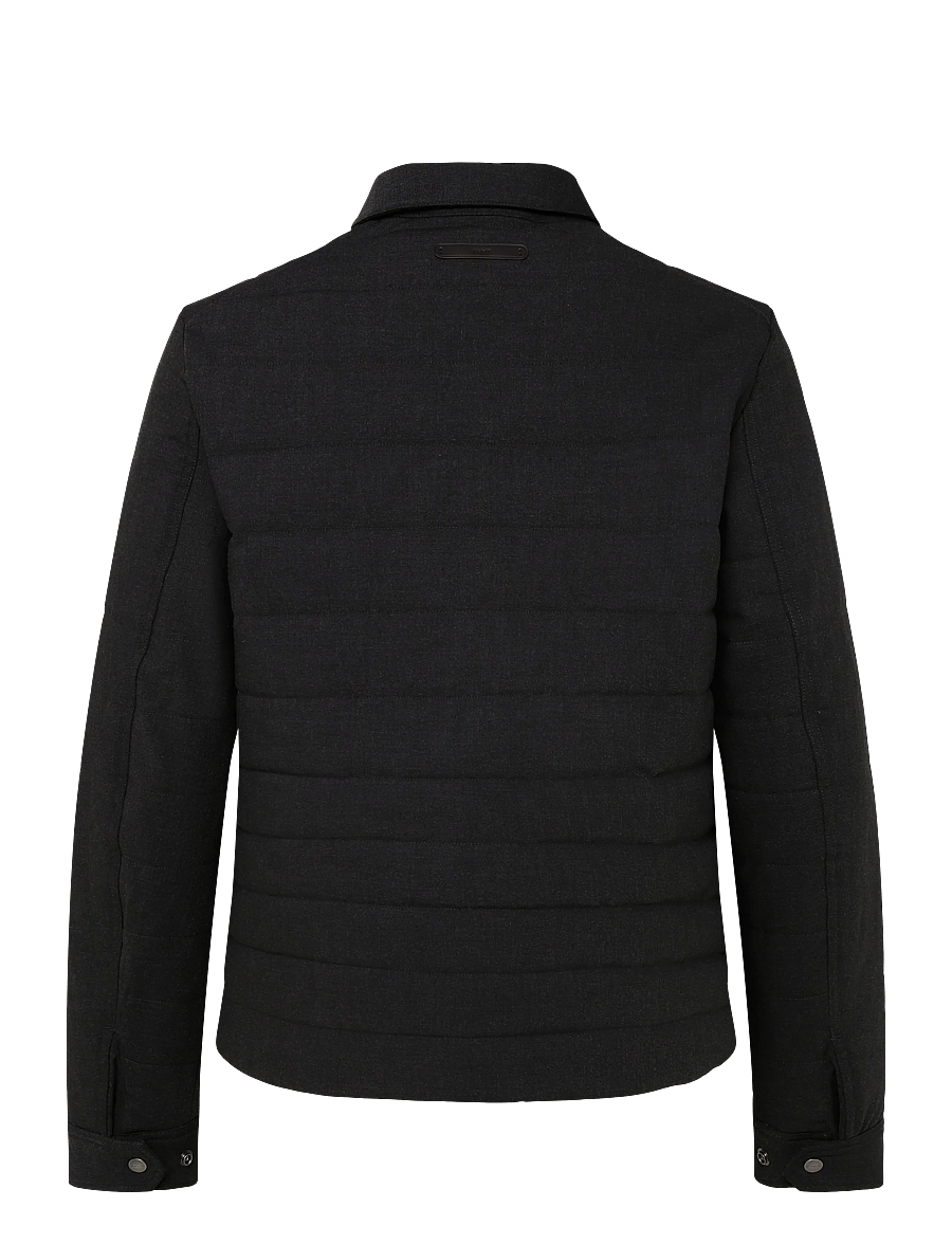 Gant - INSULATED FLANNEL JACKET - tepitud jakid - dusky anthracite - 1