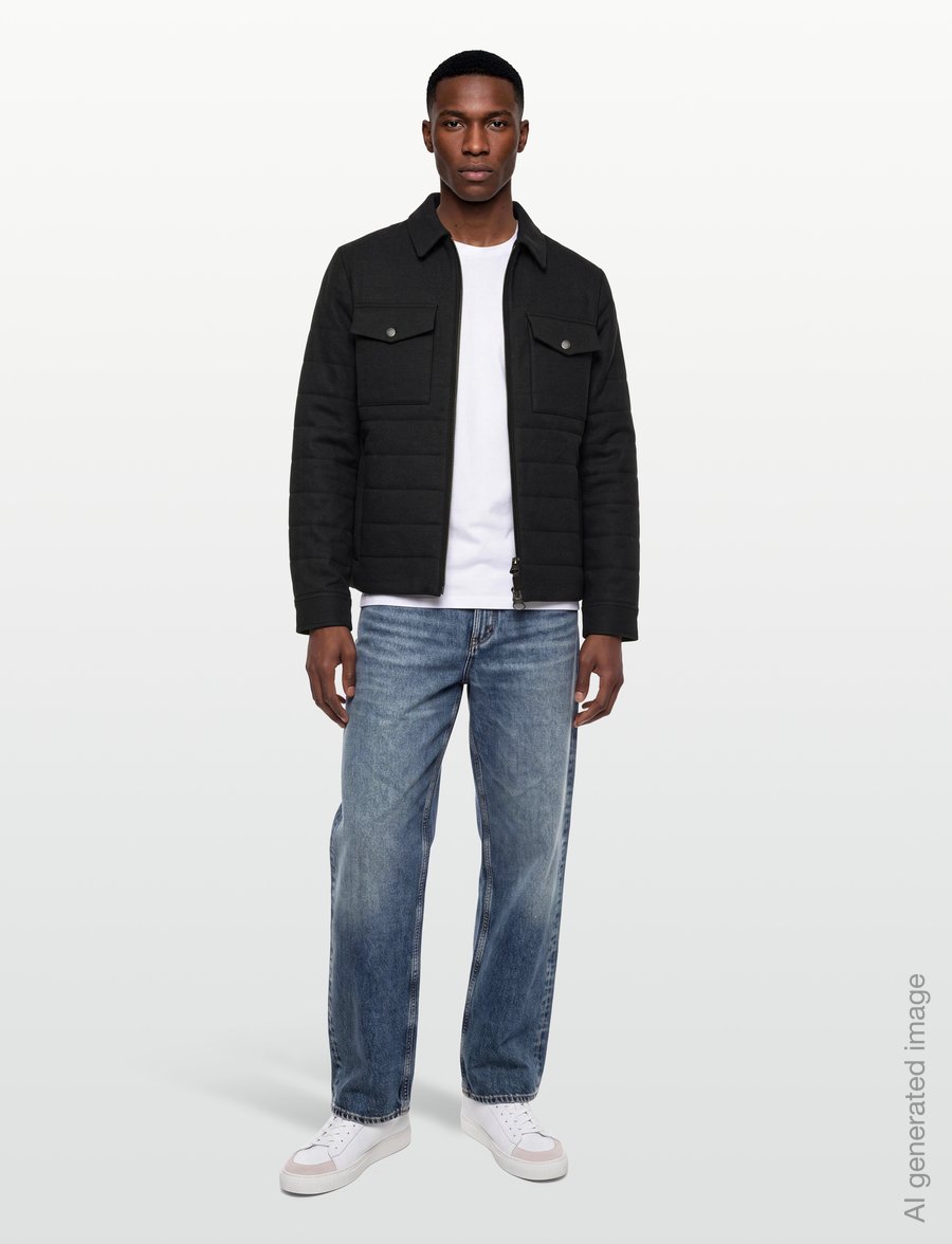 Gant - INSULATED FLANNEL JACKET - vestes matelassées - dusky anthracite - 0