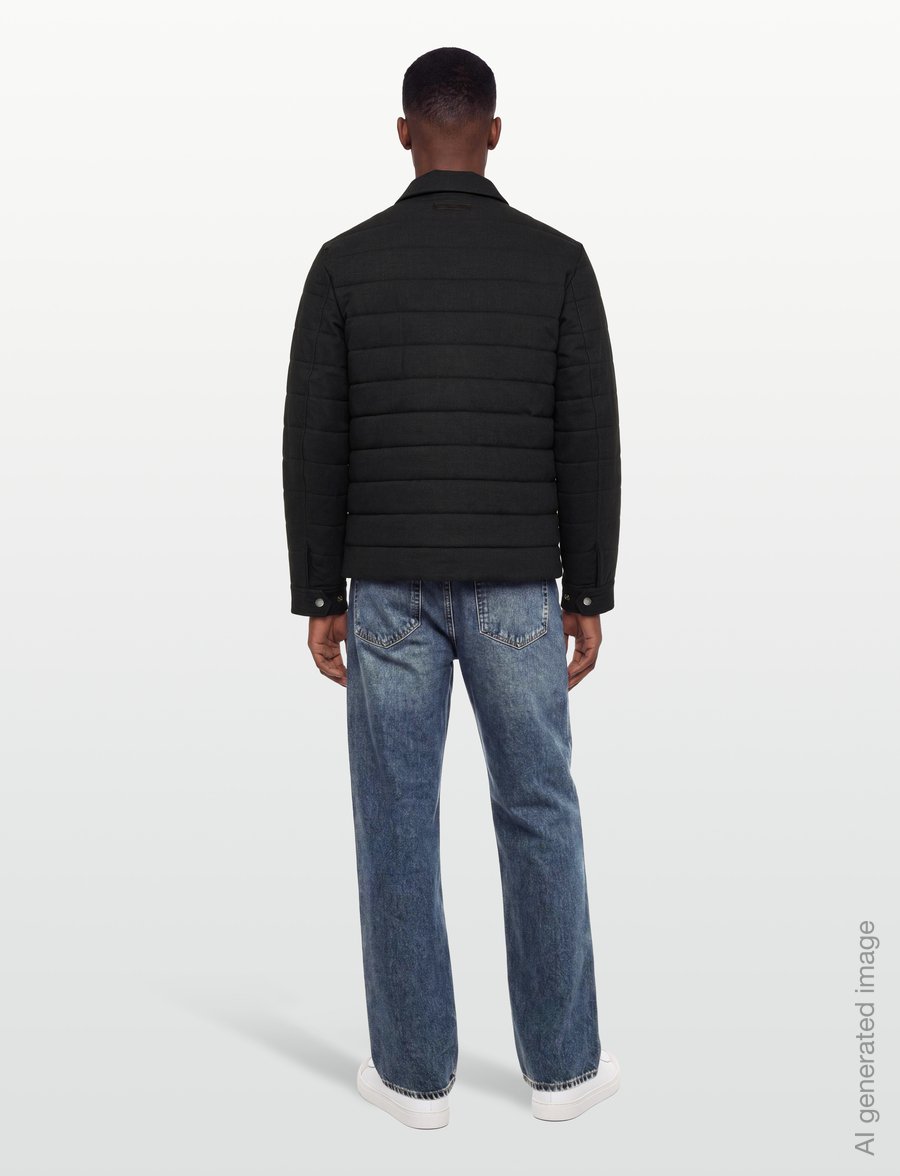 Gant - INSULATED FLANNEL JACKET - vestes matelassées - dusky anthracite - 4