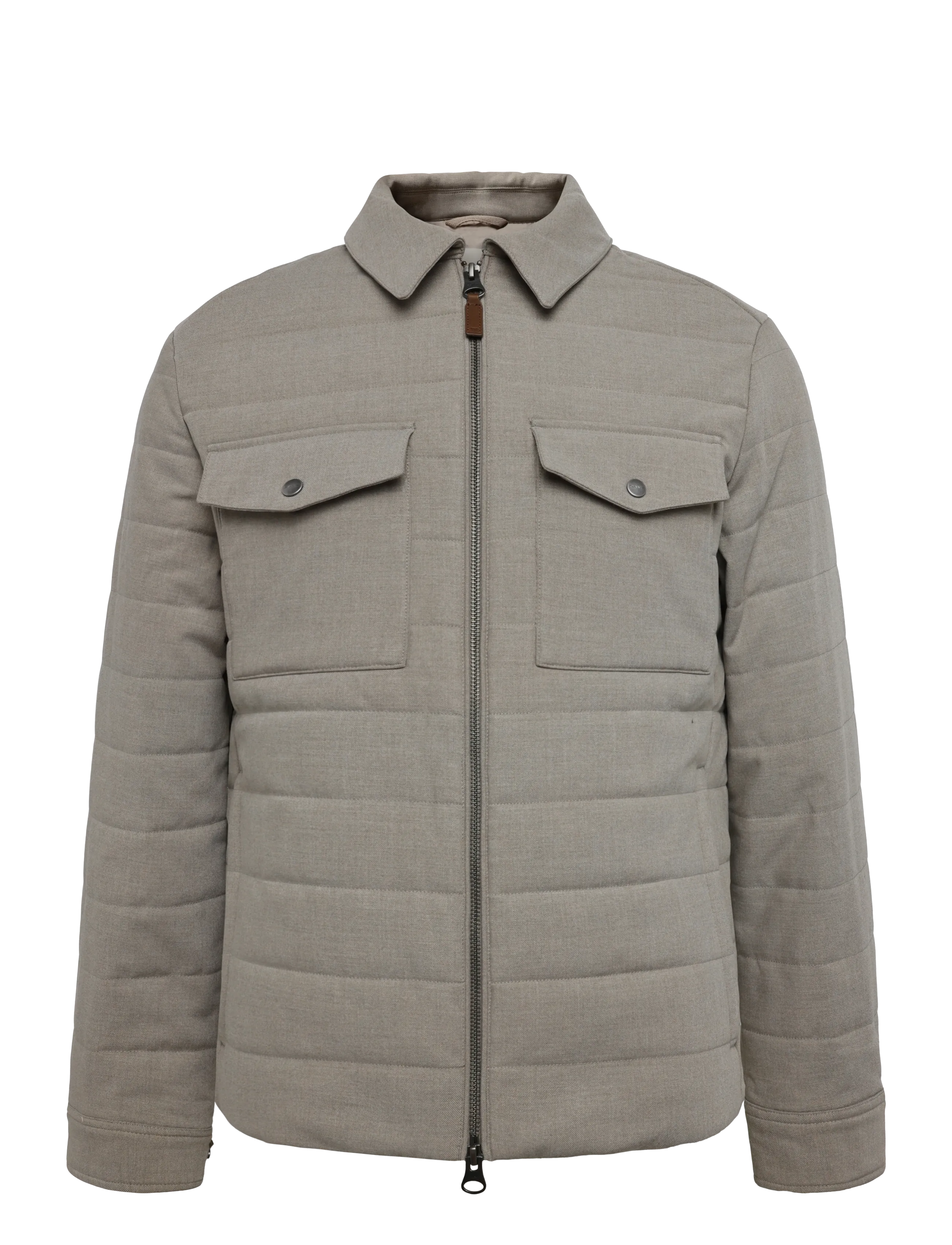 Gant INSULATED FLANNEL JACKET - Inspiration - MIST TAUPE / beige