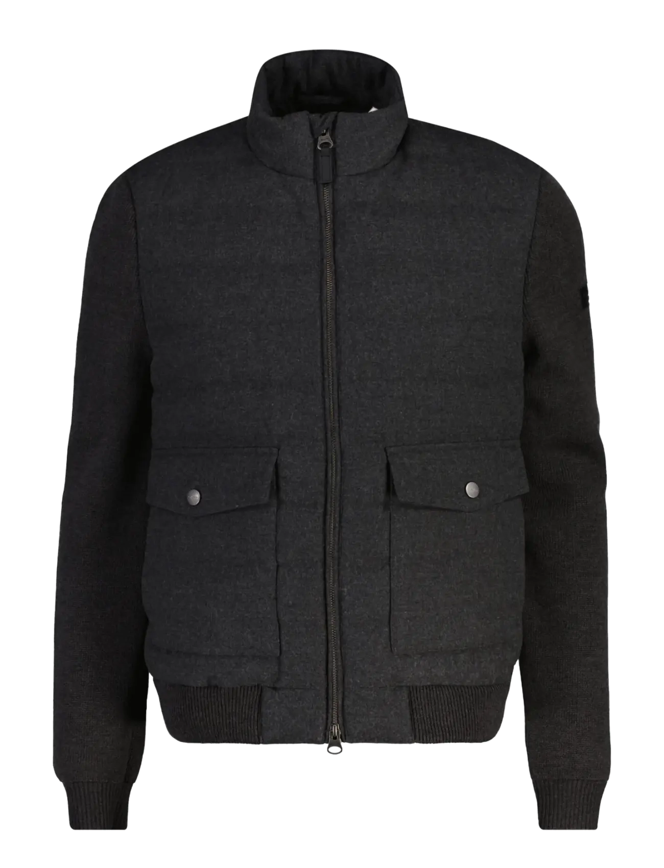 Gant INSULATED HYBRID FLANNEL JACKET - Osta olukorra järgi - BLACK GREY / grey