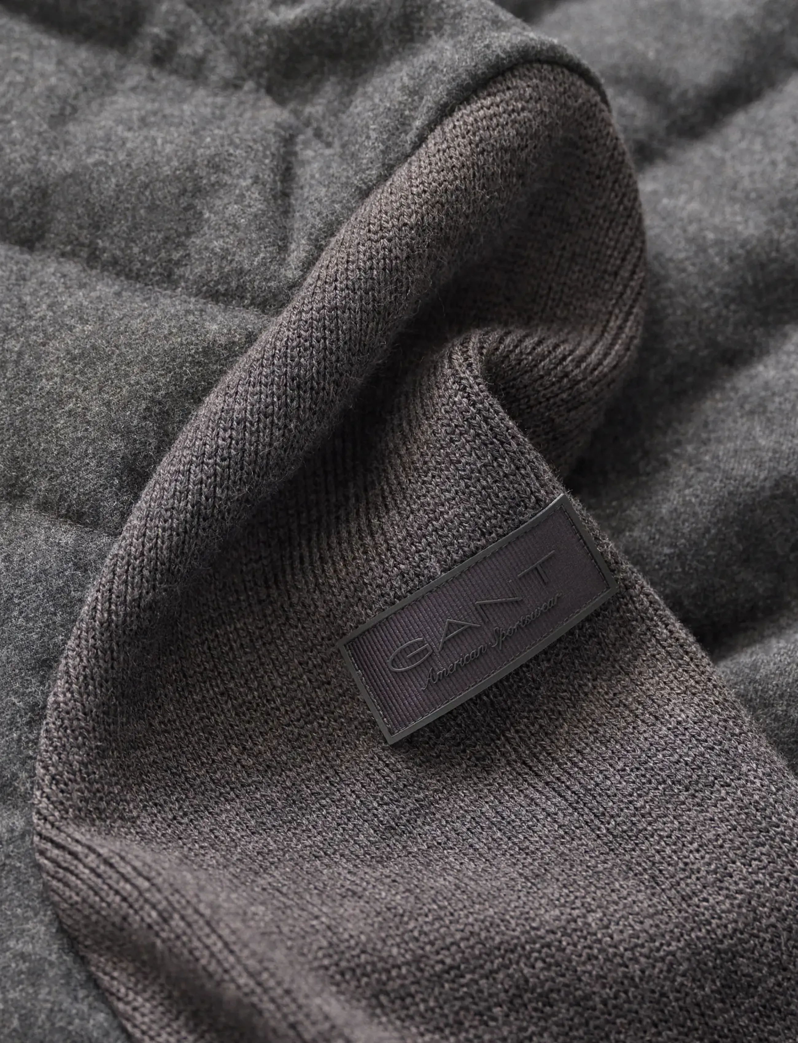 Gant - INSULATED HYBRID FLANNEL JACKET - premium styles - black grey - 2