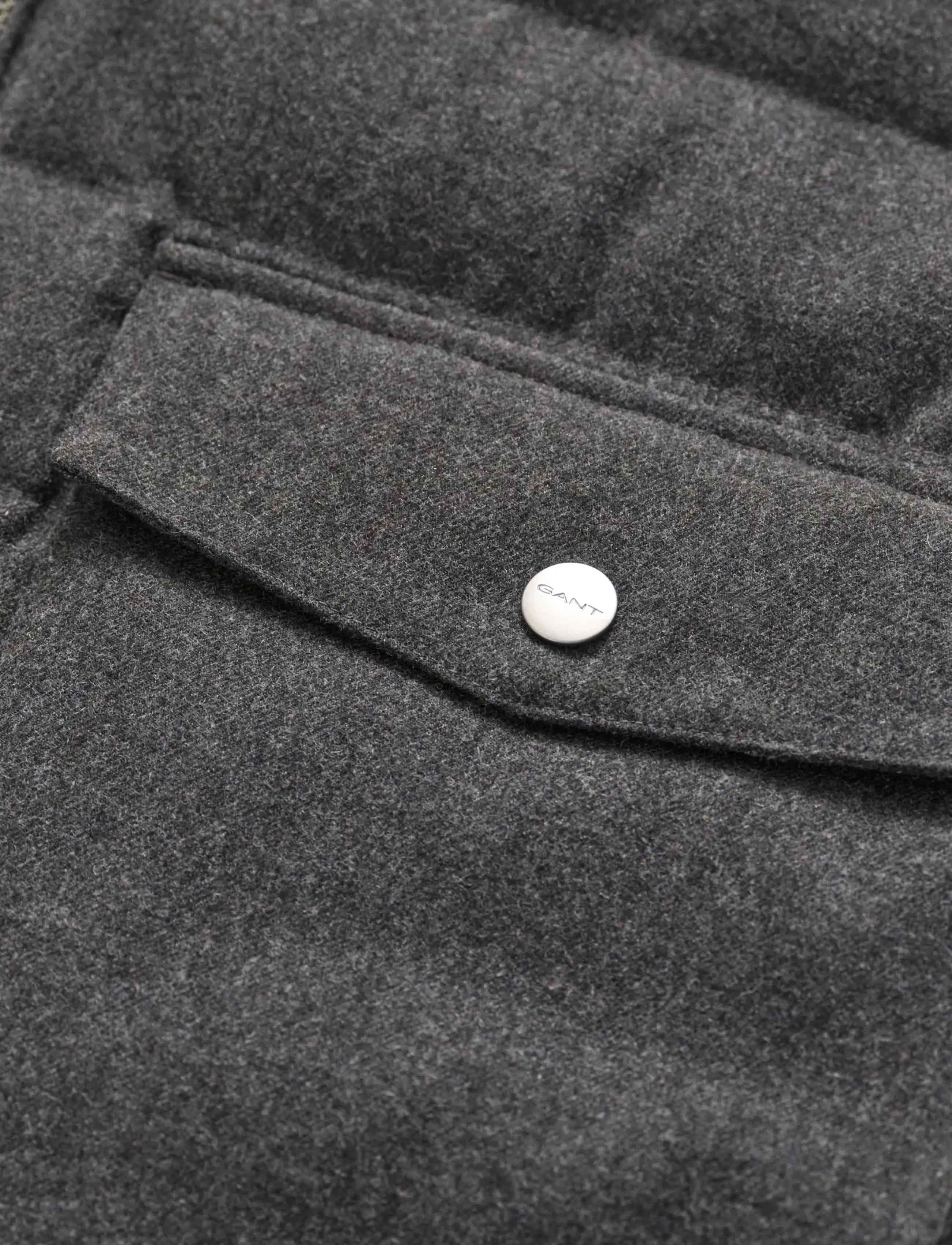 Gant - INSULATED HYBRID FLANNEL JACKET - premium styles - black grey - 3