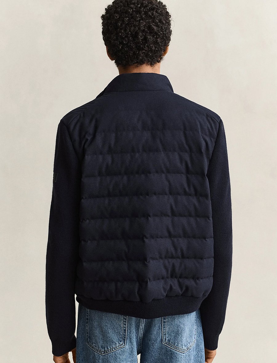 Gant - INSULATED HYBRID FLANNEL JACKET - hybridjackor - evening blue - 2