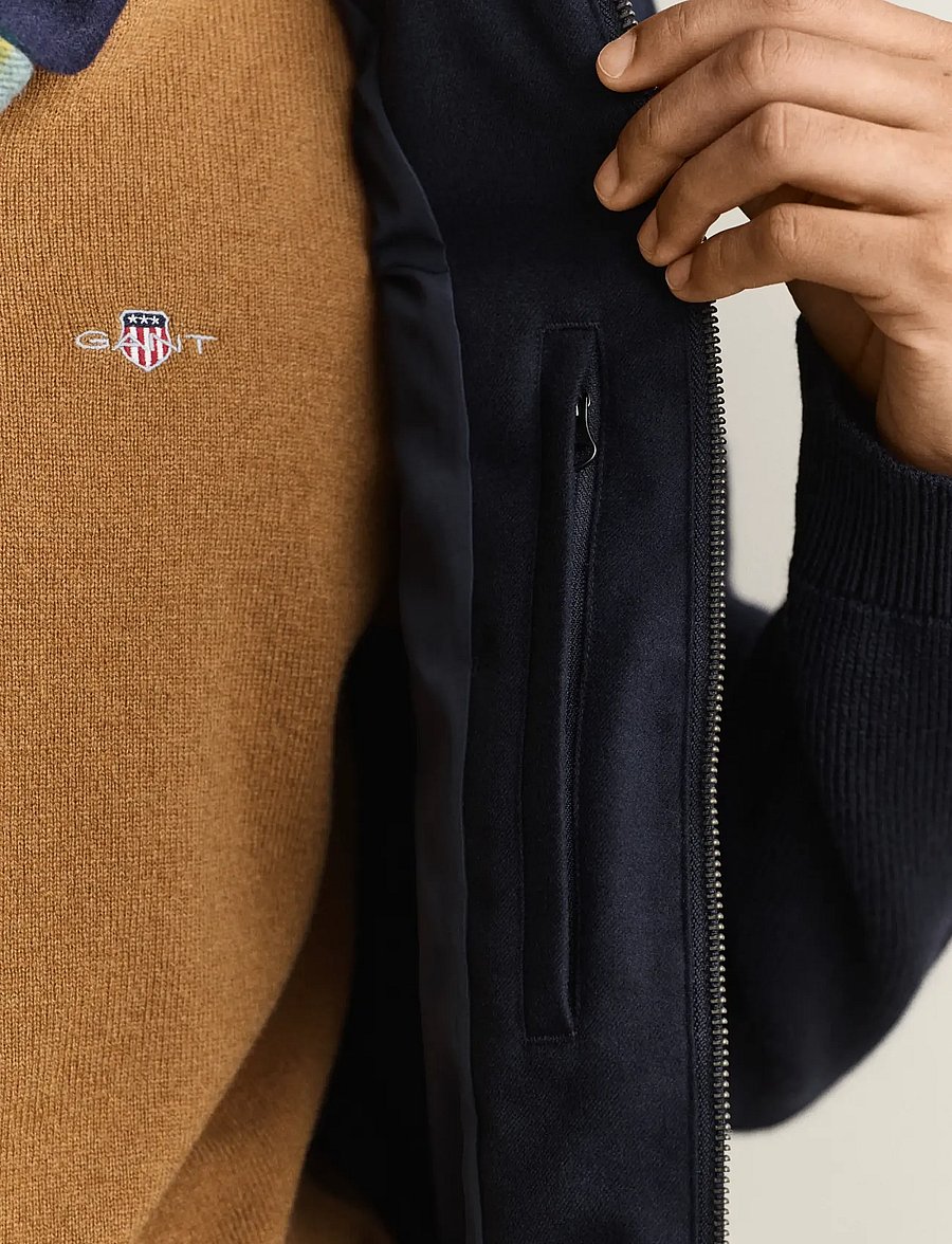 Gant - INSULATED HYBRID FLANNEL JACKET - hybrid-jacken - evening blue - 5