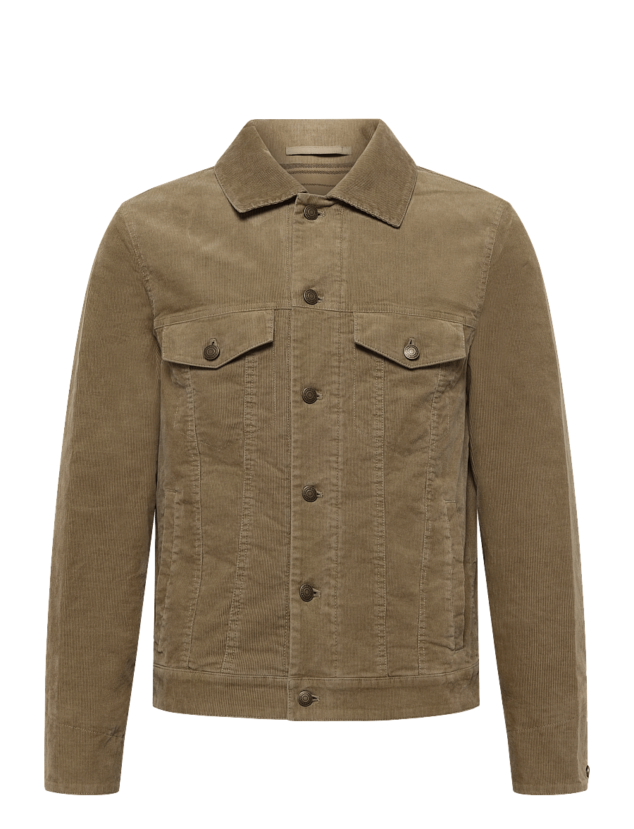 Gant - CORDUROY TRUCKER JACKET - leichte jacken - light taupe - 1