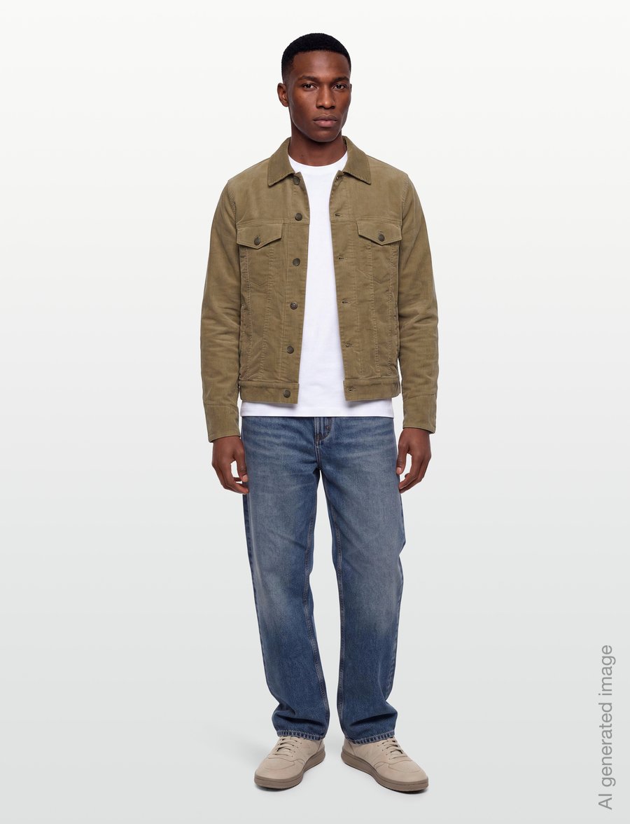 Gant - CORDUROY TRUCKER JACKET - leichte jacken - light taupe - 0
