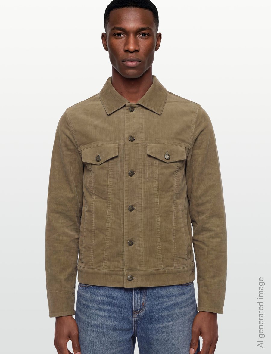 Gant - CORDUROY TRUCKER JACKET - leichte jacken - light taupe - 3